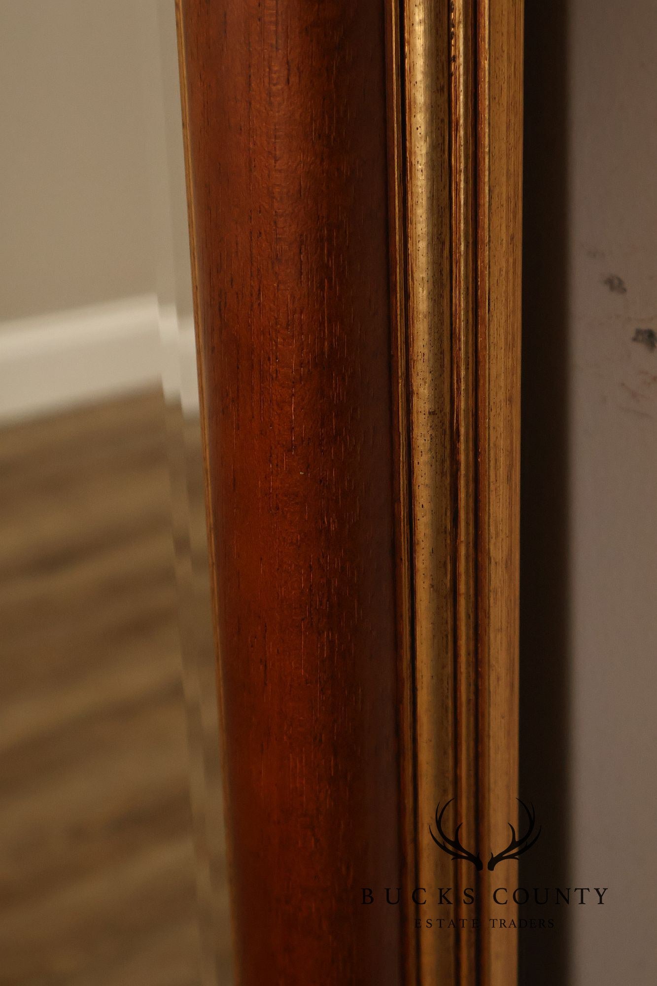 Traditional Partial Gilt Wall Mirror