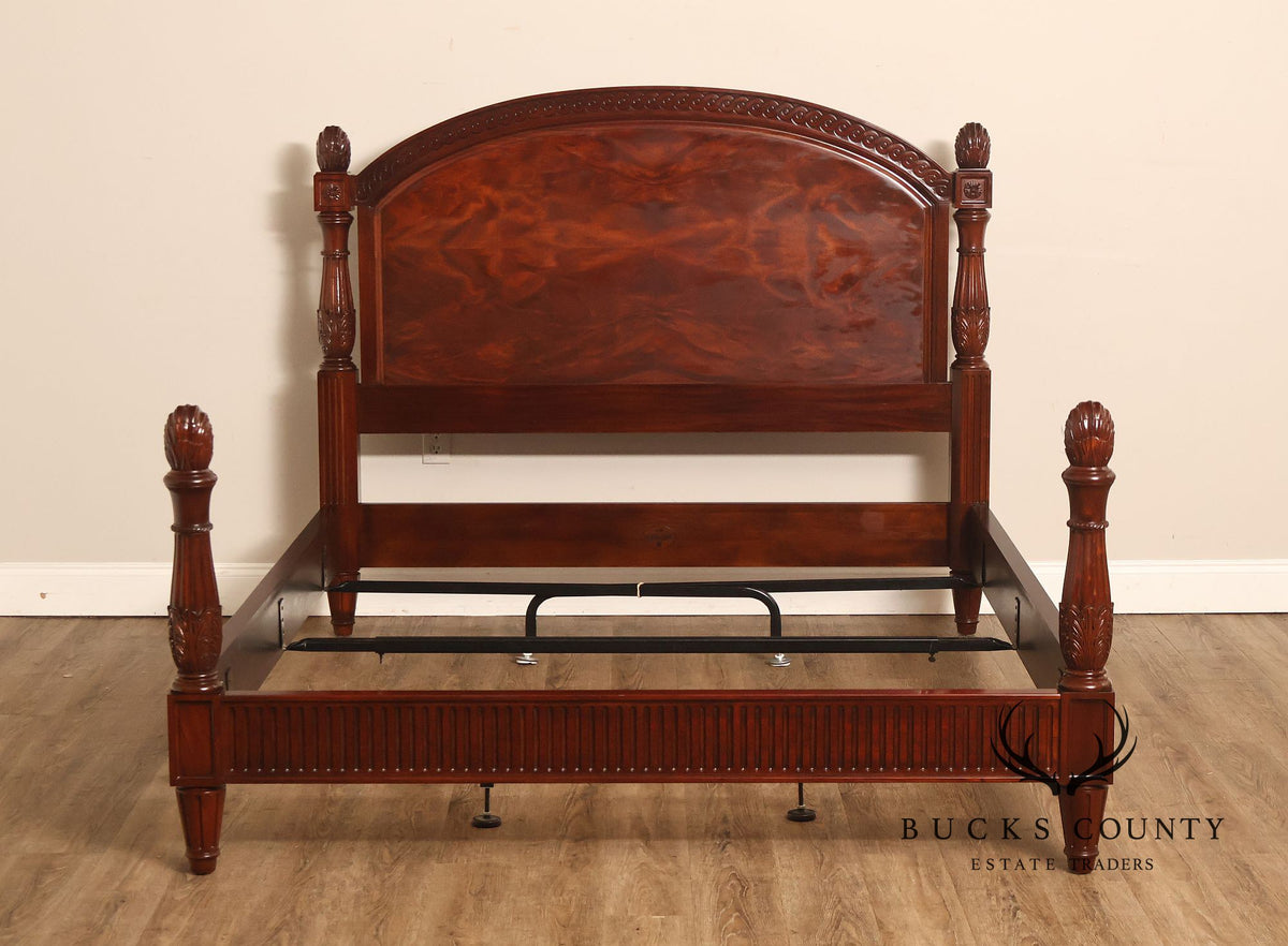 Henkel Harris Mahogany Low-Post Queen Bed