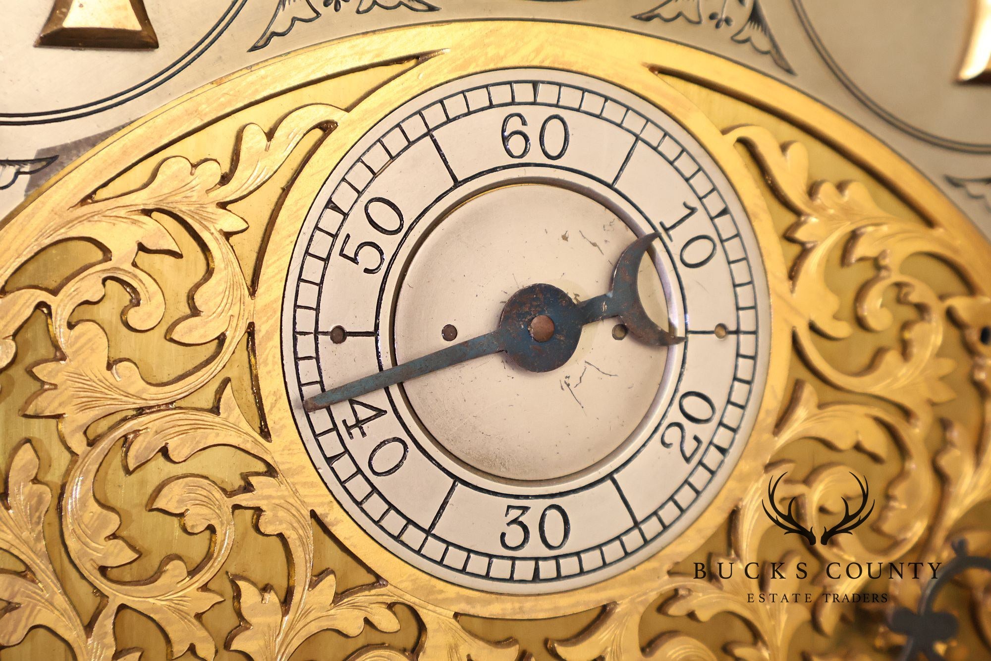 Baily Banks and Biddle Antique Mahogany 9 Tube Grandfather Clock