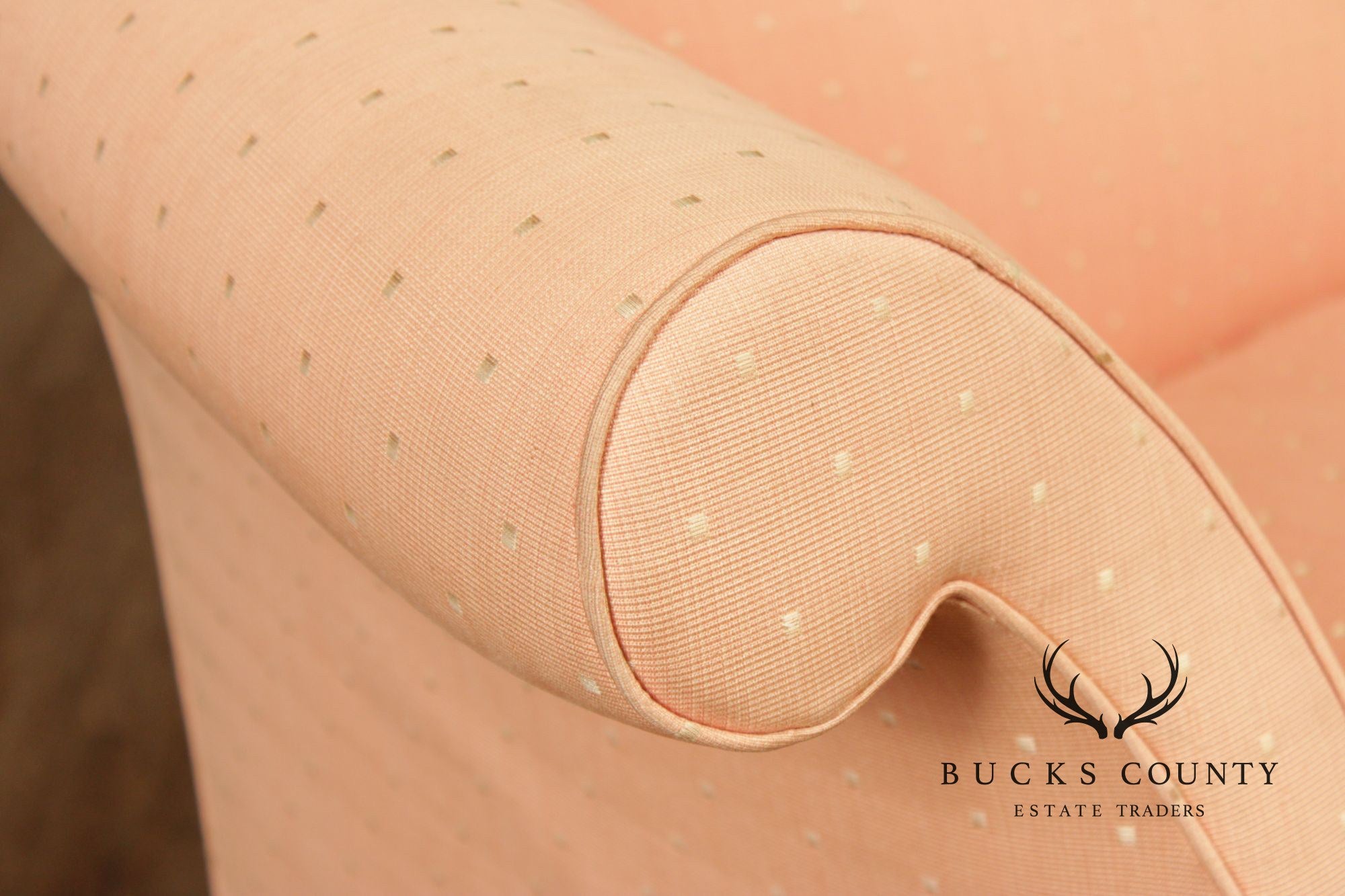 Chippendale Style Vintage Mahogany Camelback Sofa