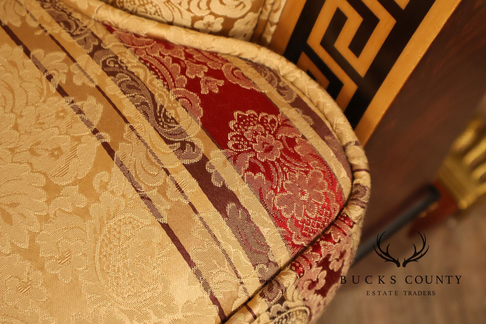 Versace Infinity Gigasso Empire Style Upholstered Loveseat