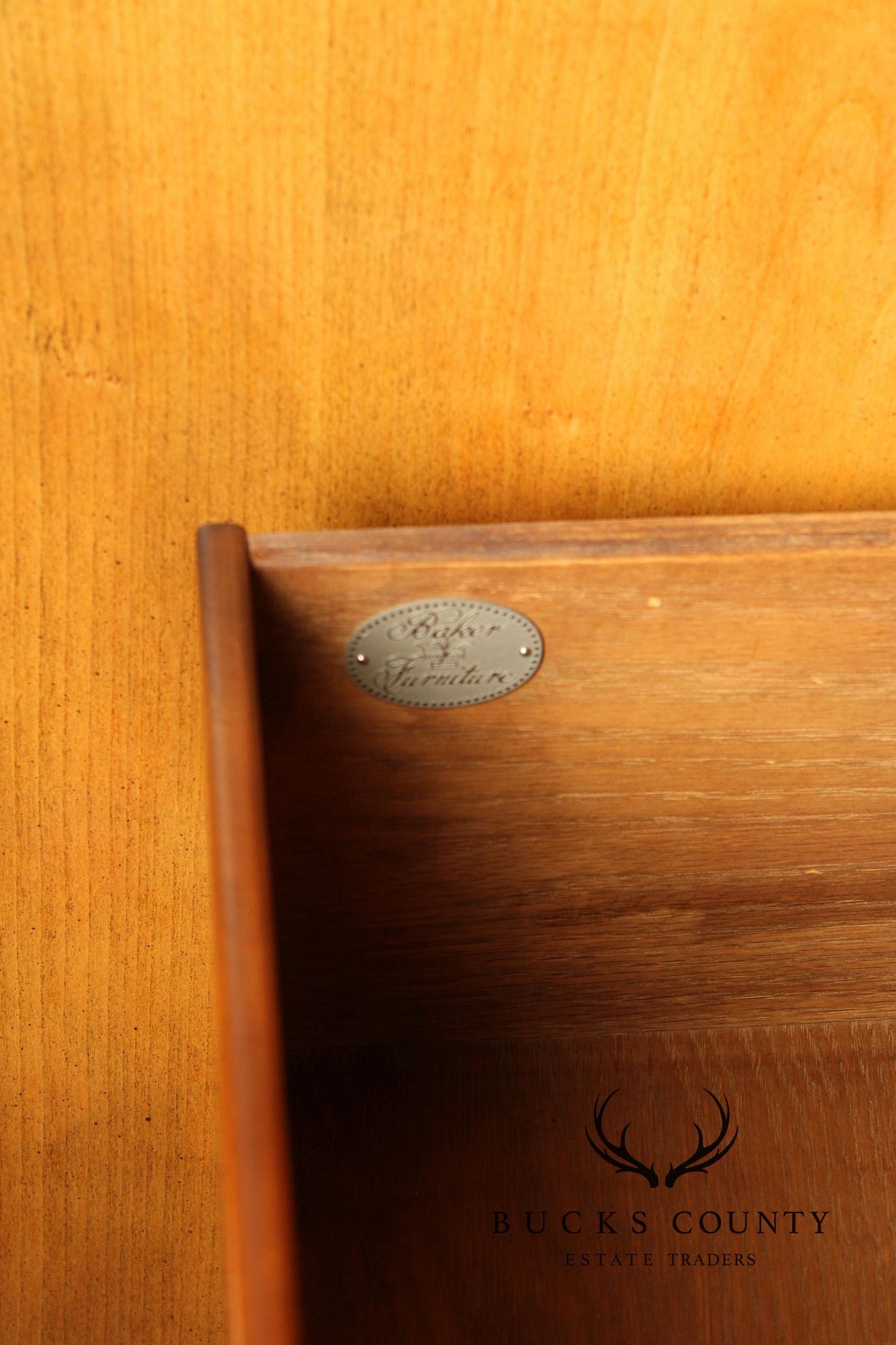 Baker Furniture Far East Collection Tall Armoire Cabinet