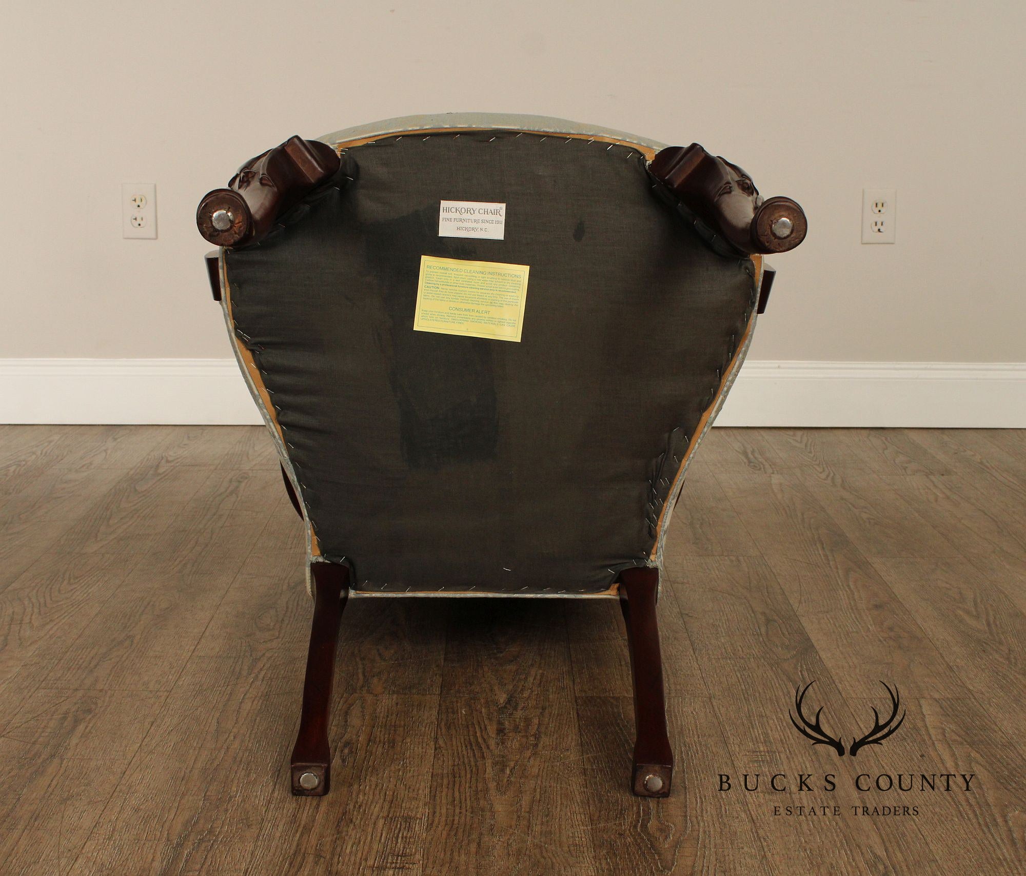 Hickory Chair Queen Anne Style Mahogany Armchair