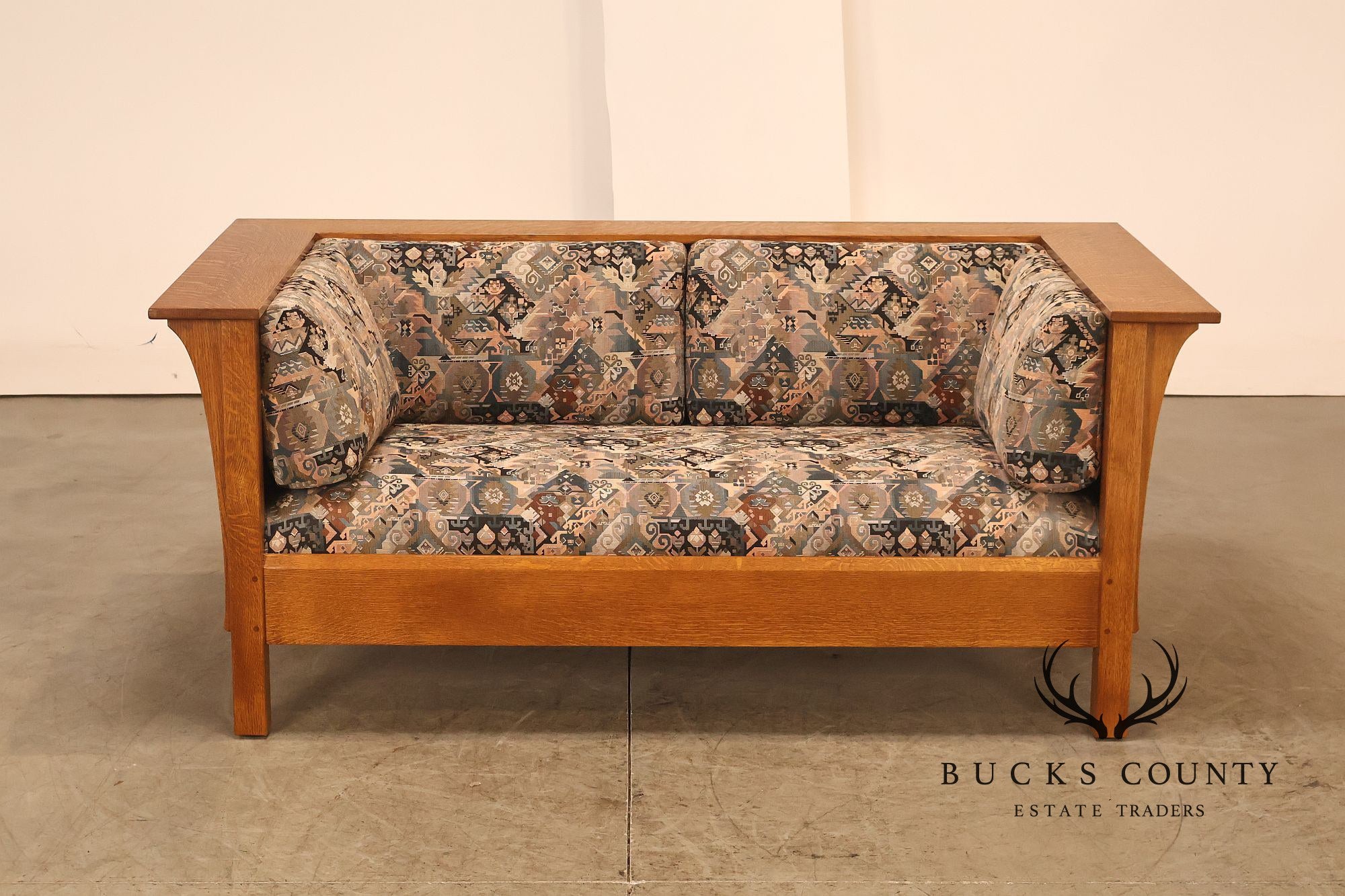Stickley Mission Collection Oak Prairie Loveseat