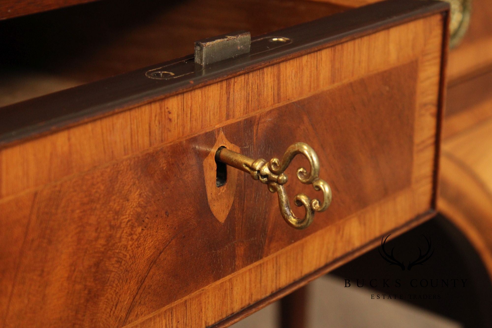 BAKER STATELY HOMES COLLECTION INLAID MAHOGANY SIDEBOARD