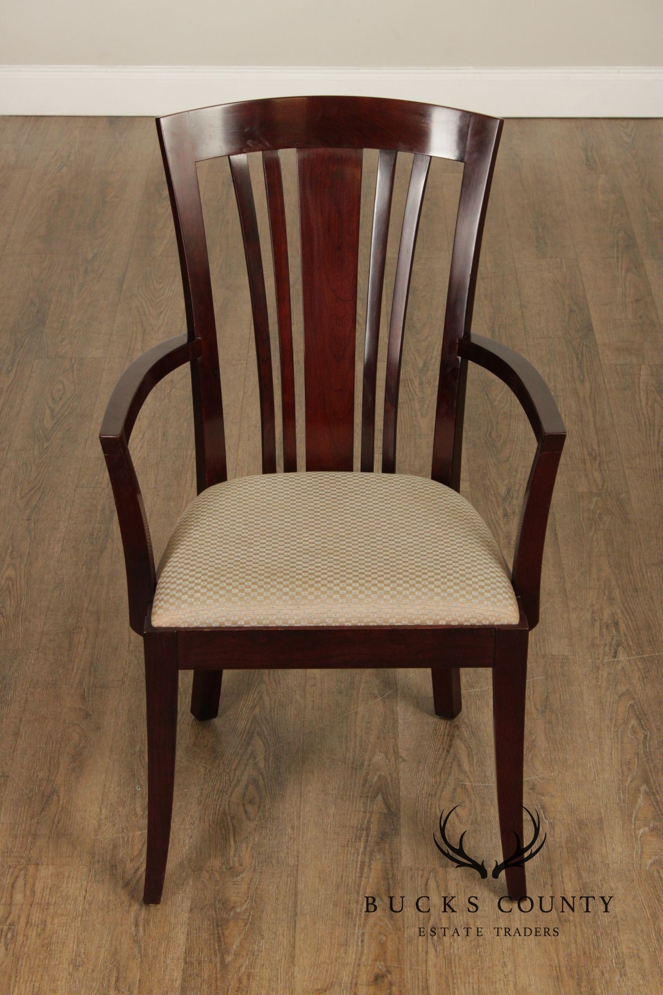 Stickley Set of Ten Cherry 'Bayonne' Dining Chairs