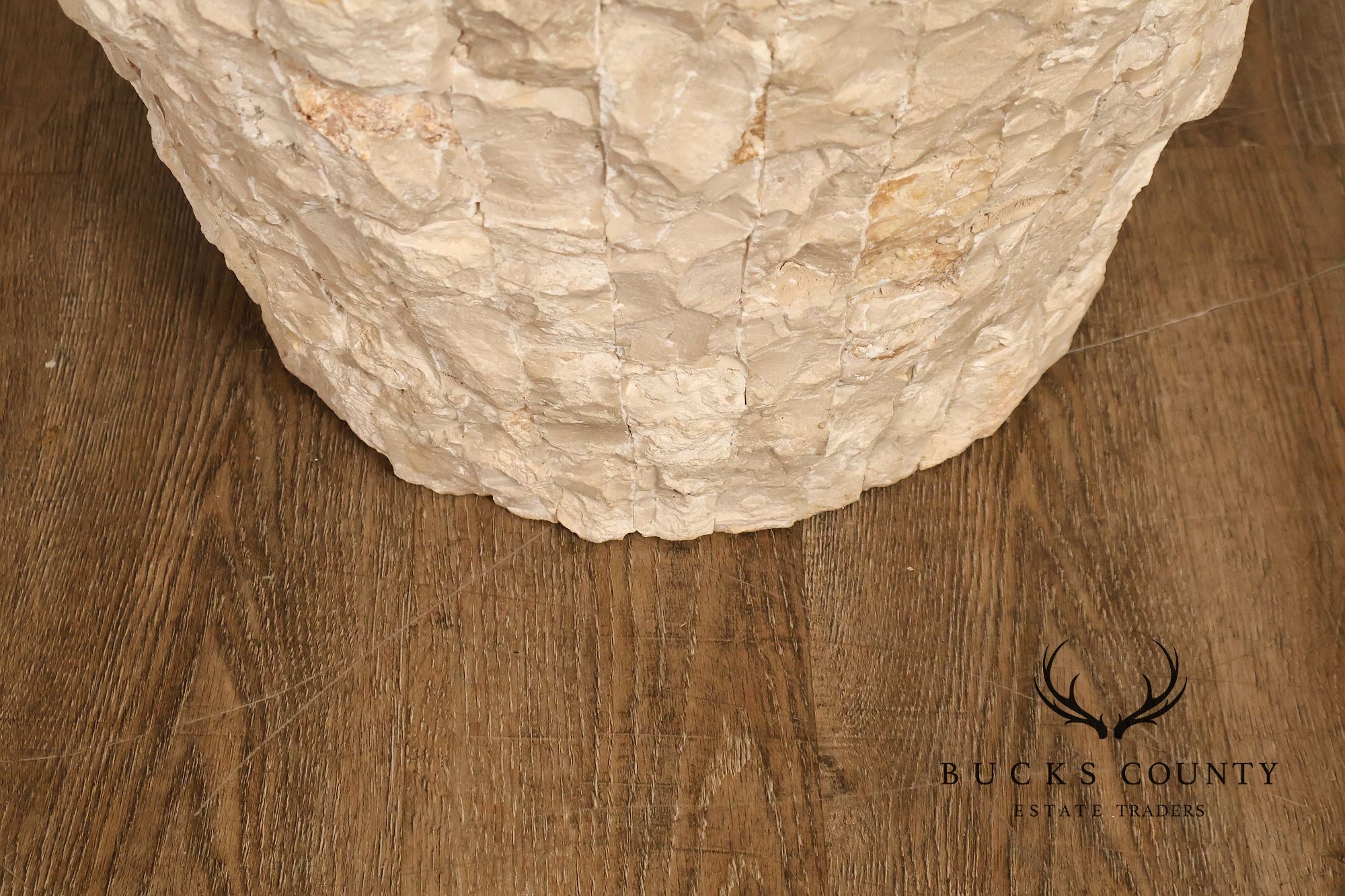 Contemporary Tessellated Stone Floor Vase