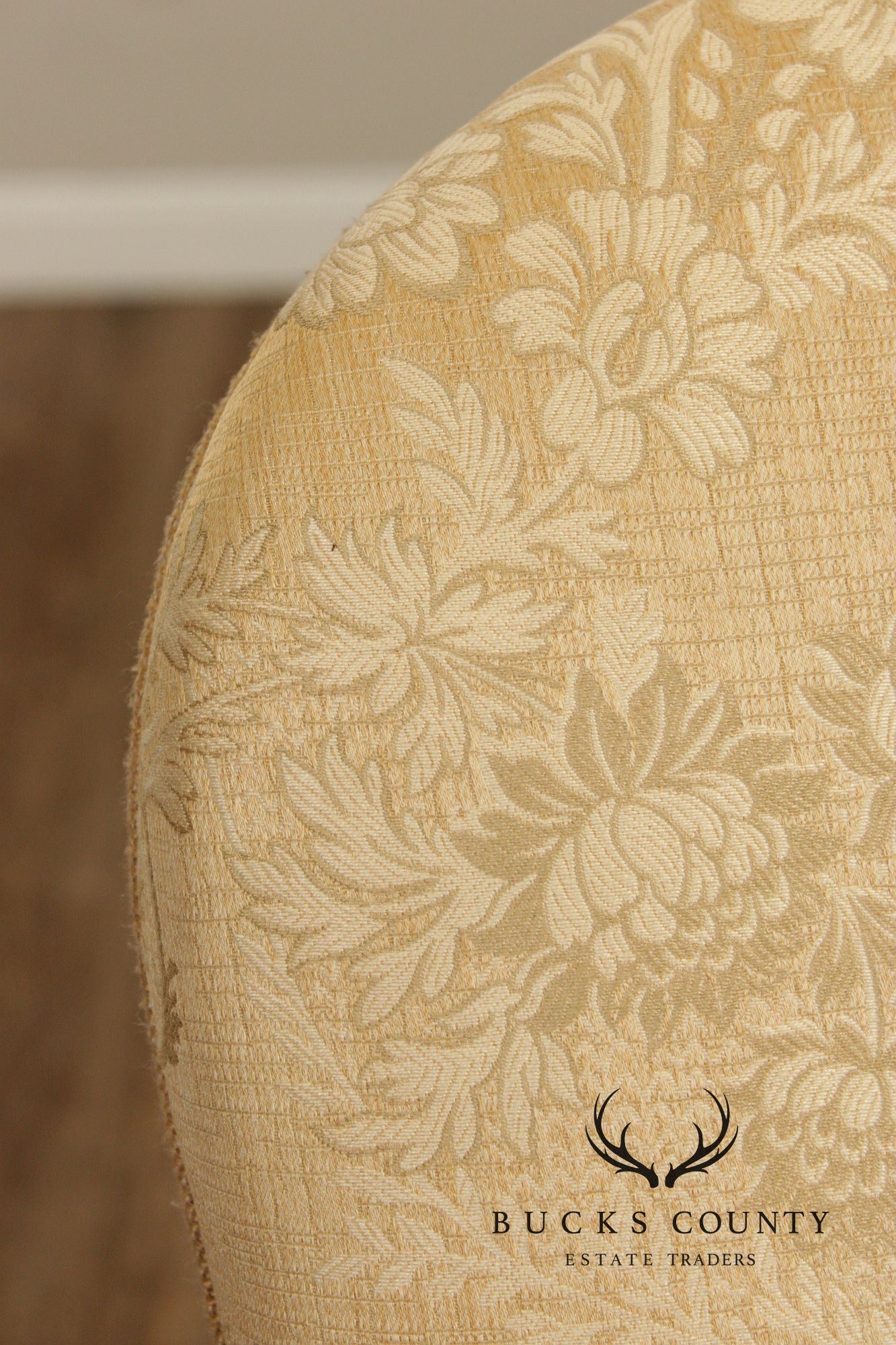 Century Furniture Pair Of Chippendale Style Carved Mahogany Upholstered Armchairs