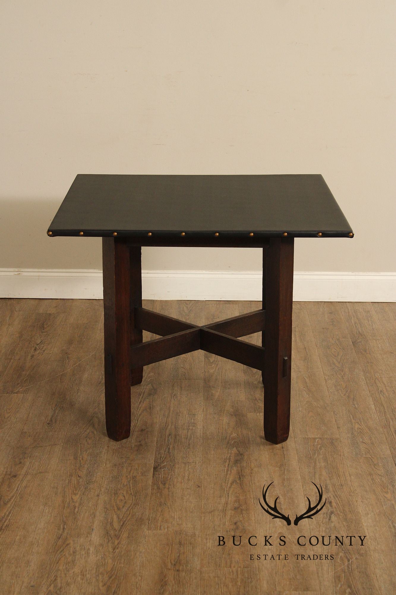 STICKLEY BROTHERS ANTIQUE MISSION OAK GAME TABLE