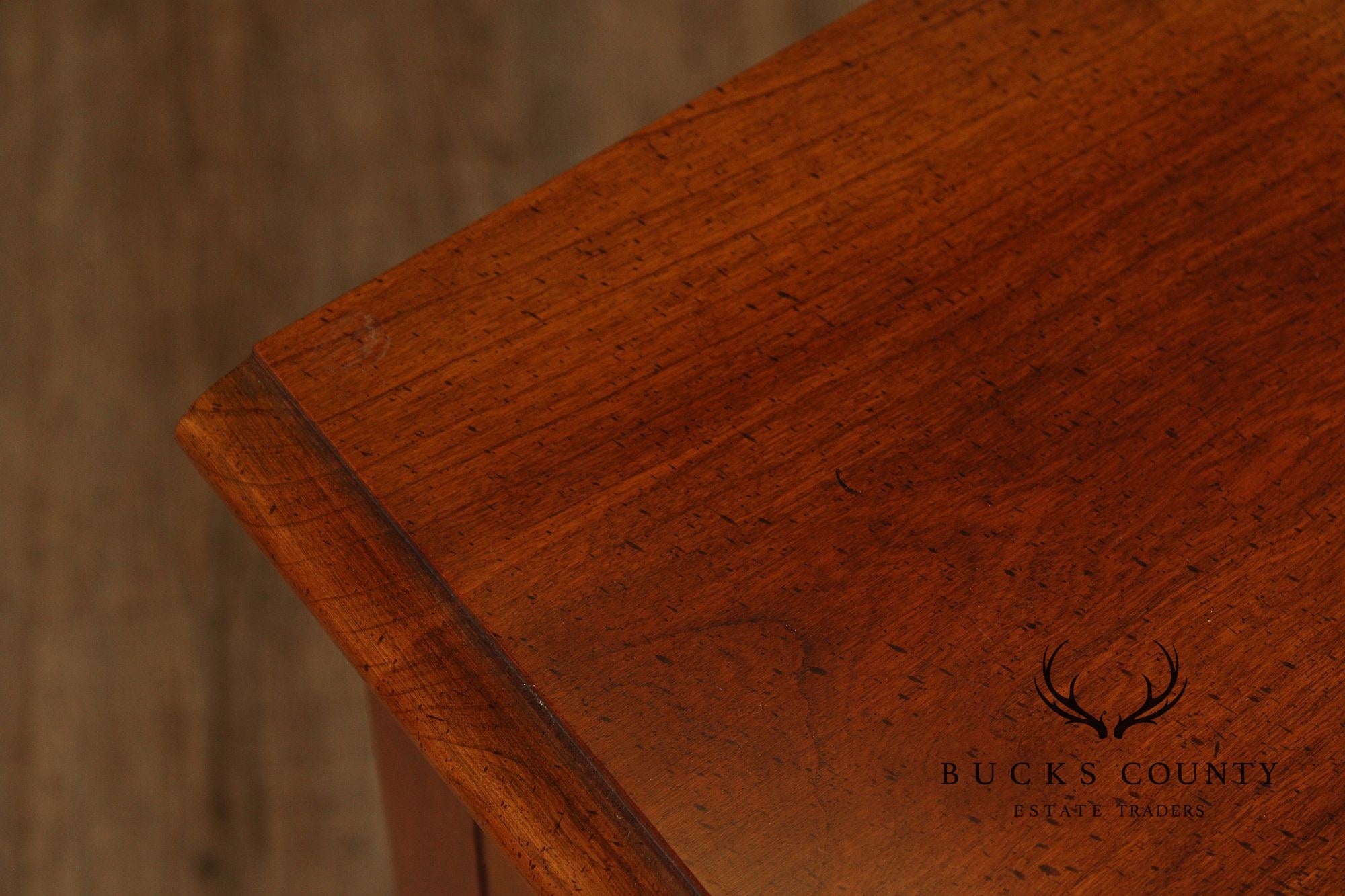 Queen Anne Style Cherry Blockfront Lowboy