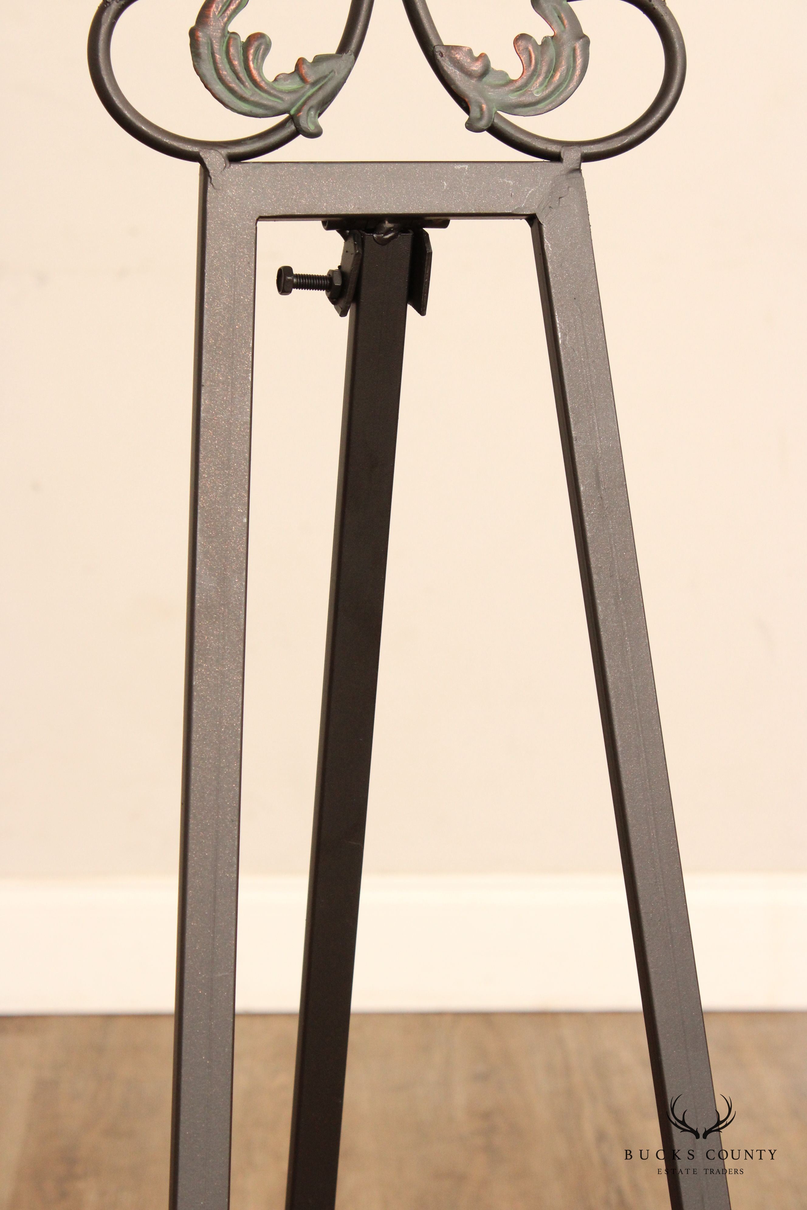 Art Nouveau Style Metal Easel