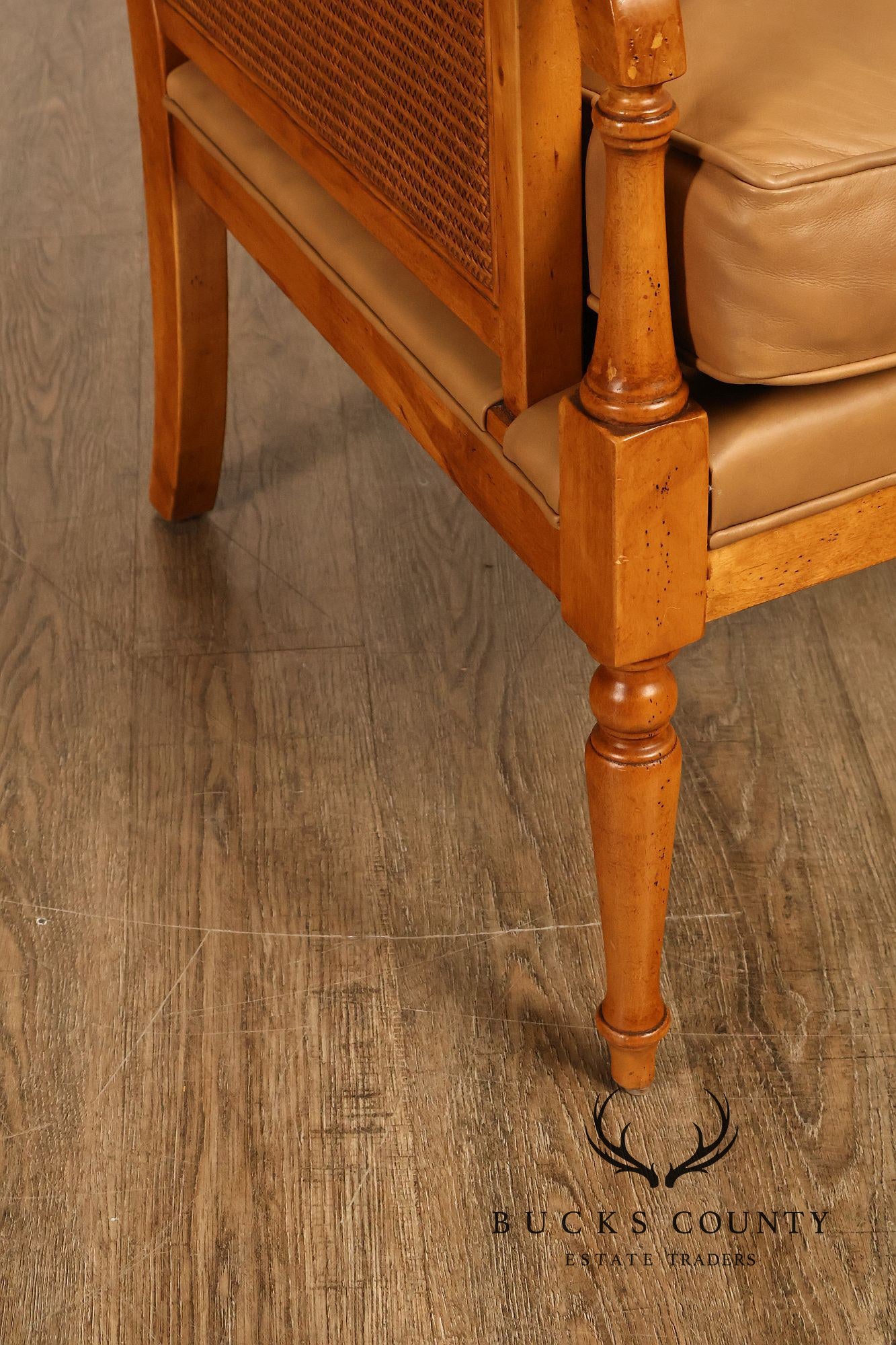 Tommy Bahama Pair of Caned Armchairs