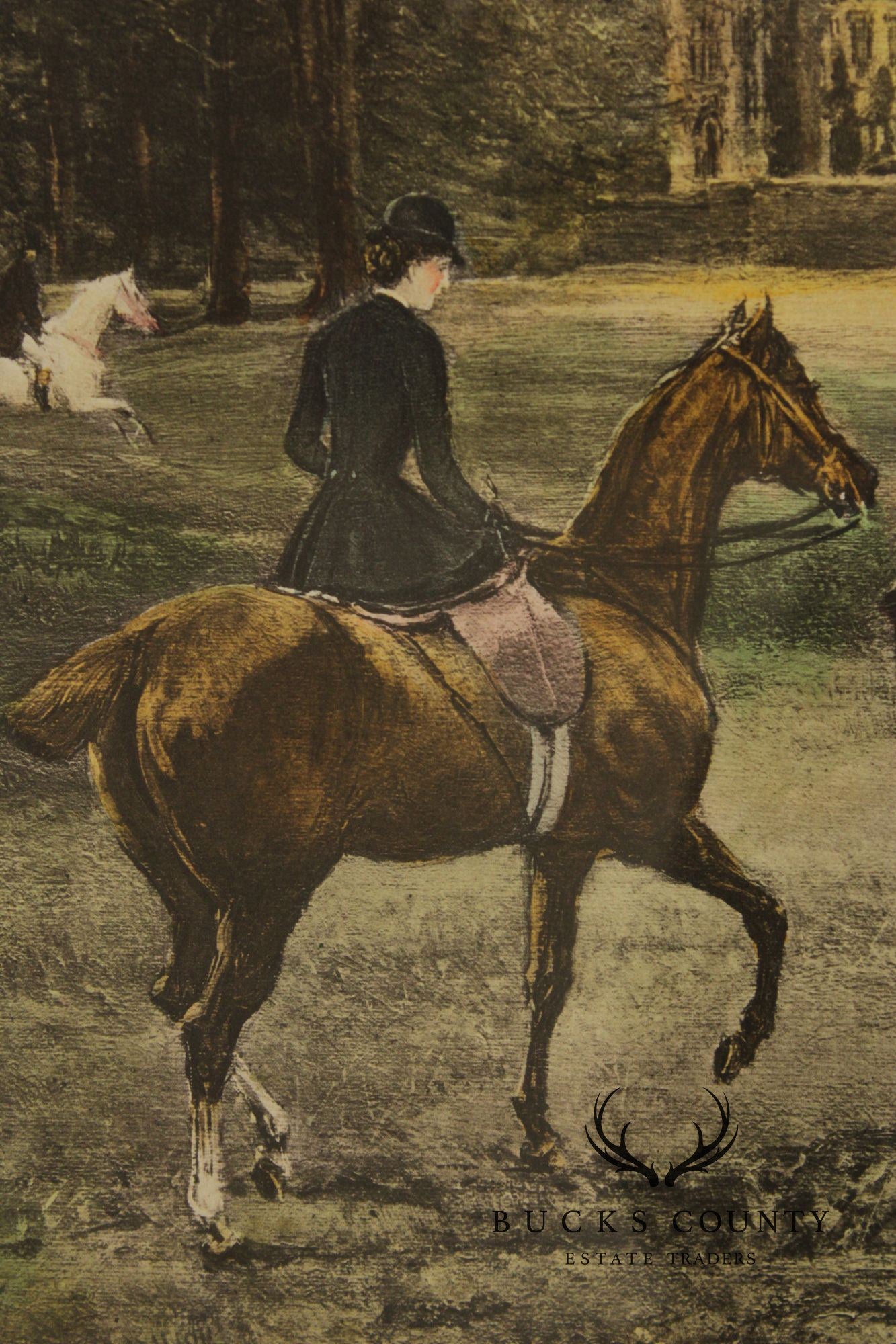 Heywood Hardy Framed Fox Hunt Print, 'Going to the Meet'