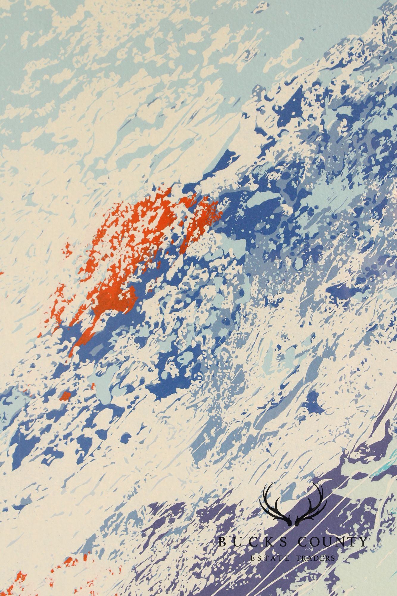 Mark King Limited Edition Framed Print, Downhill Skier