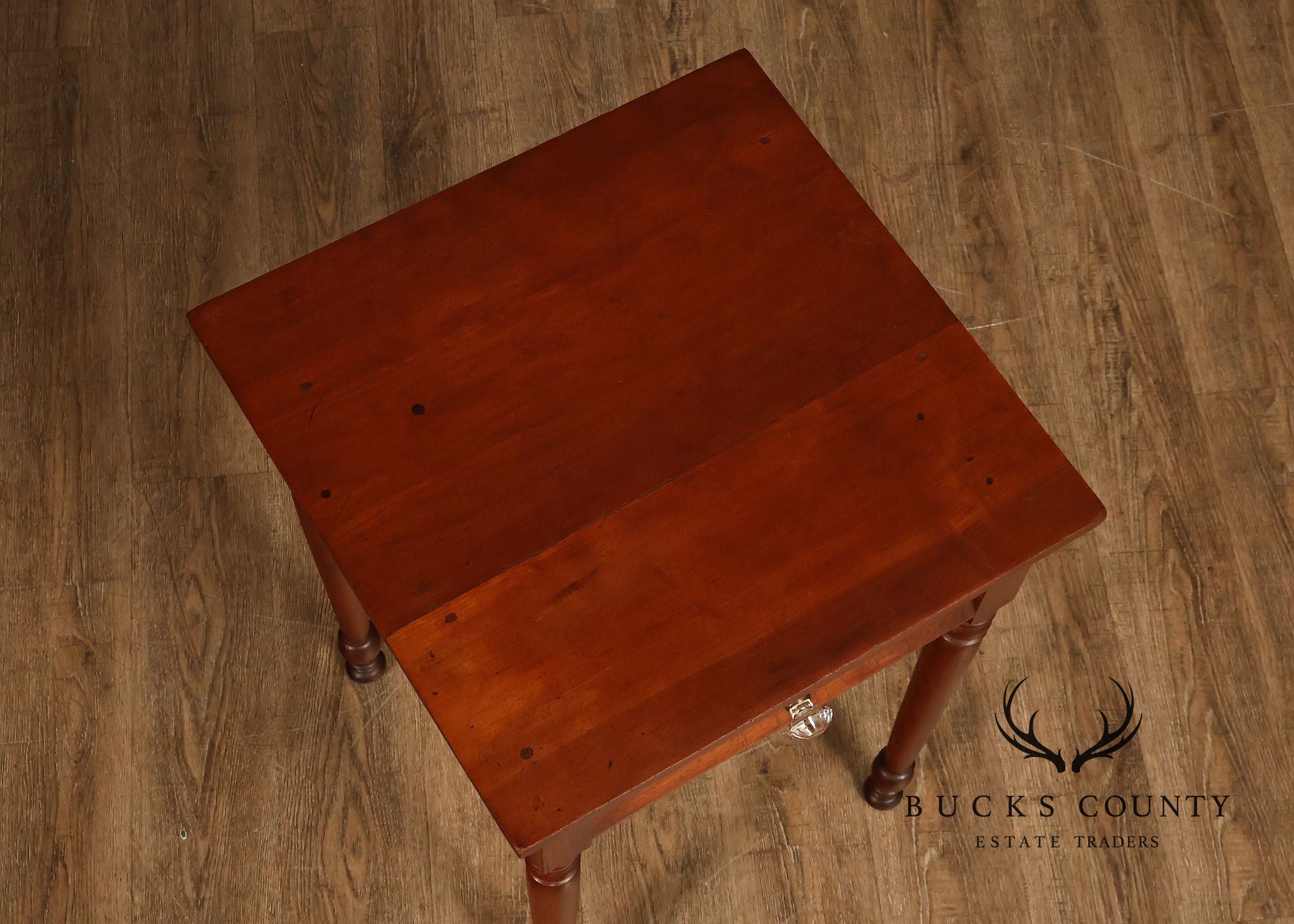 Antique American Empire Poplar Work Table