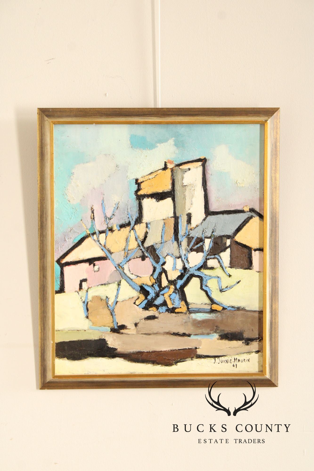 J. Joinie-Maurin Abstract Painting, 'The Dead Olive Tree'