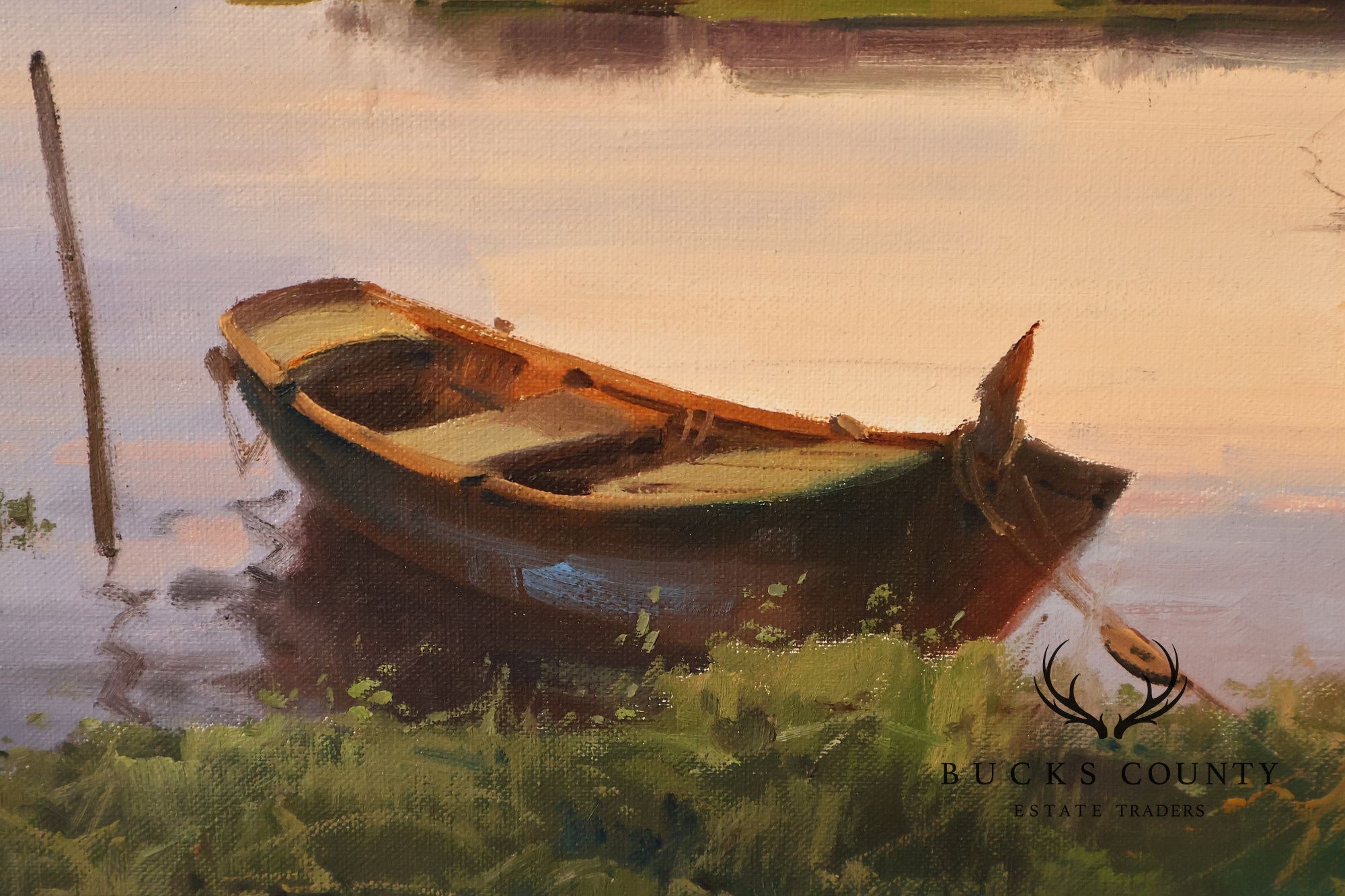 Salvador Caballero Tarde De Pesca Landscape Oil Painting