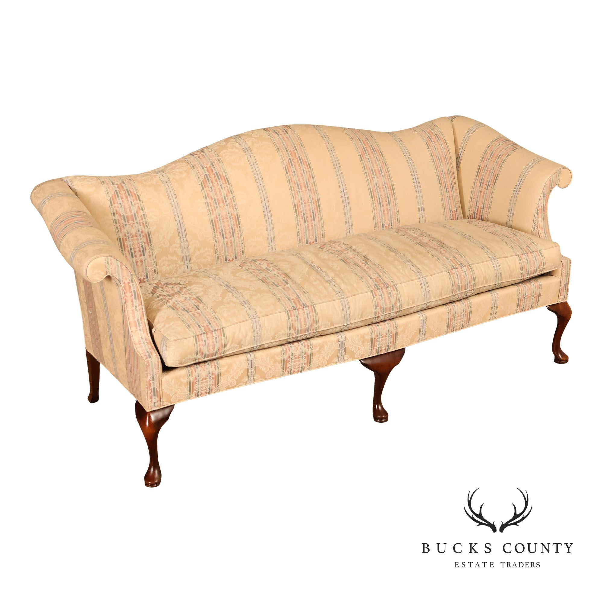 Hickory Chair 'Historical James River Plantations' Mahogany Camelback Sofa