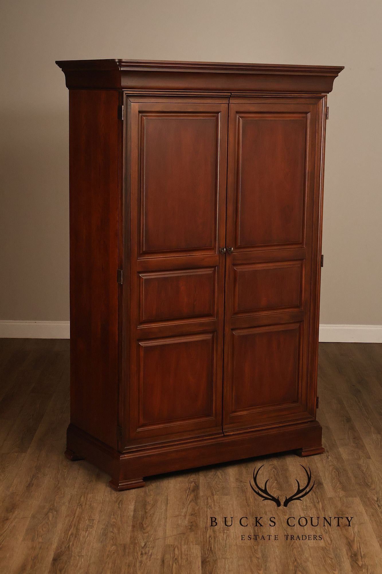 Thomasville Traditional Louis Philippe Style Cherry Armoire