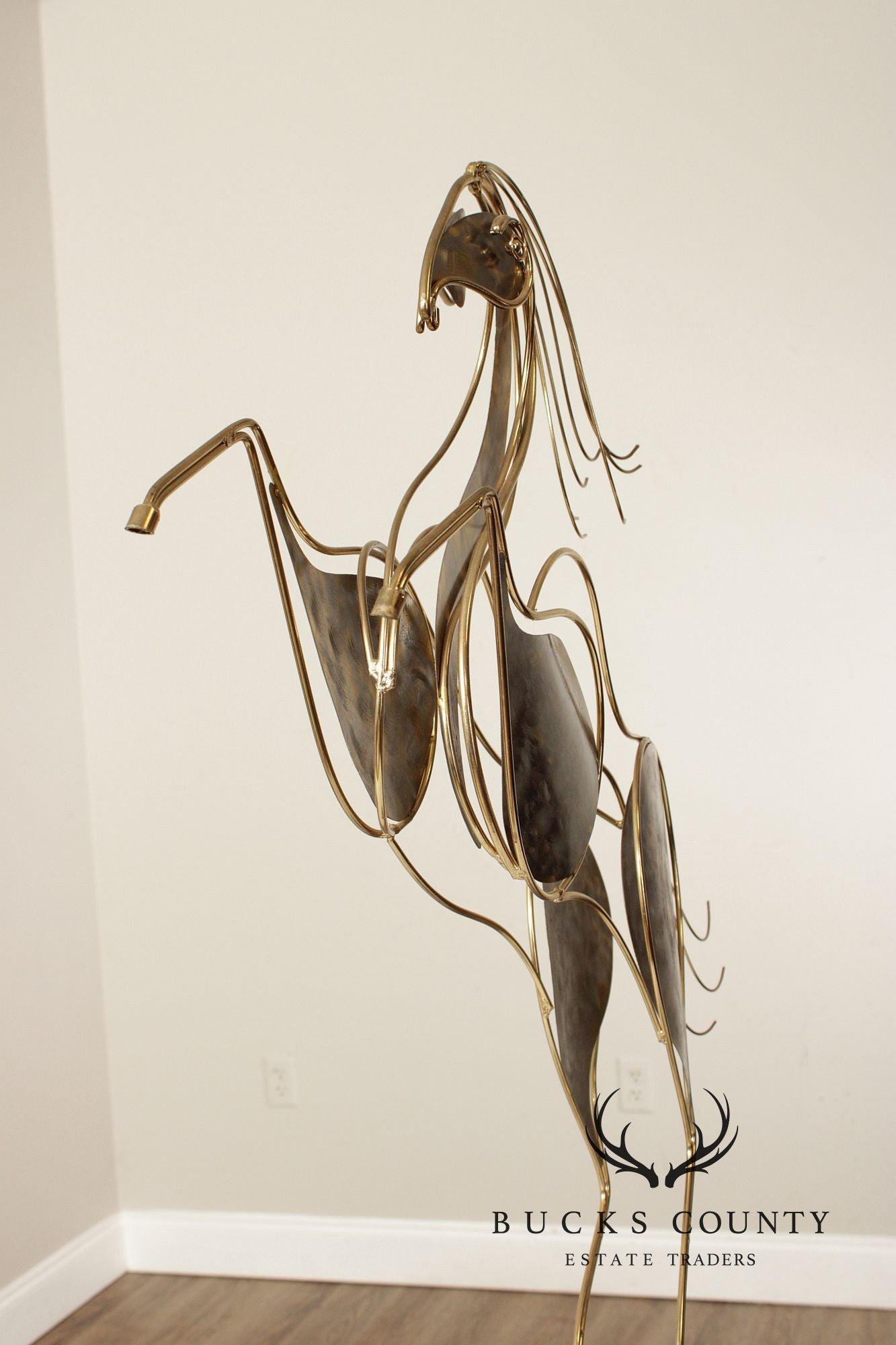 Curtis Jere Post Modern Rearing Horse Sculpture