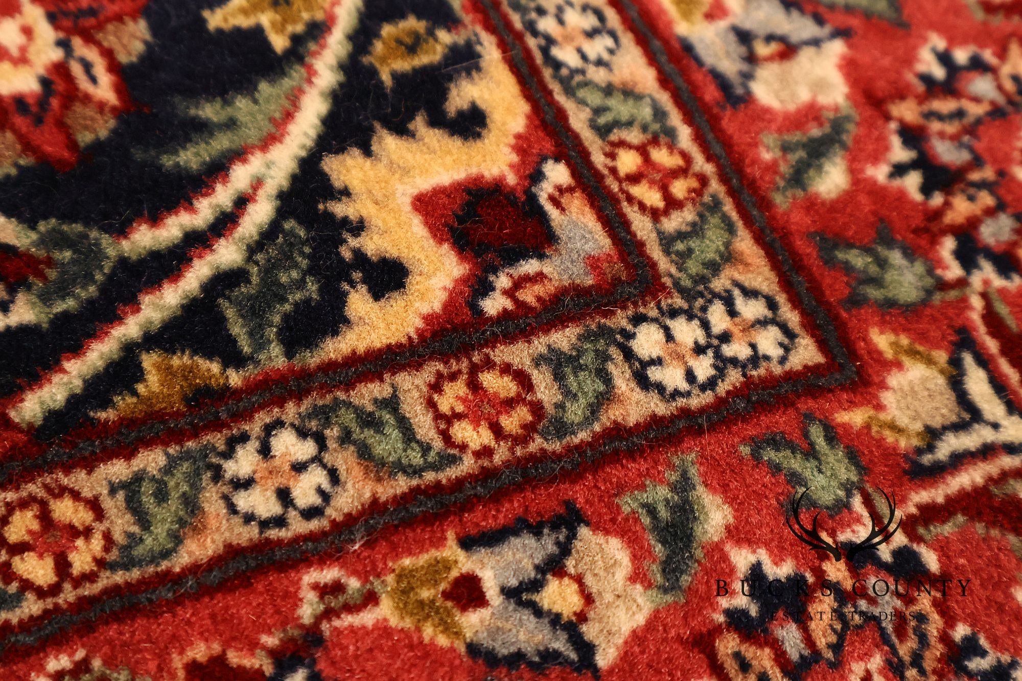Persian Kashan Style Hand Tied Rug — 31" x 55"