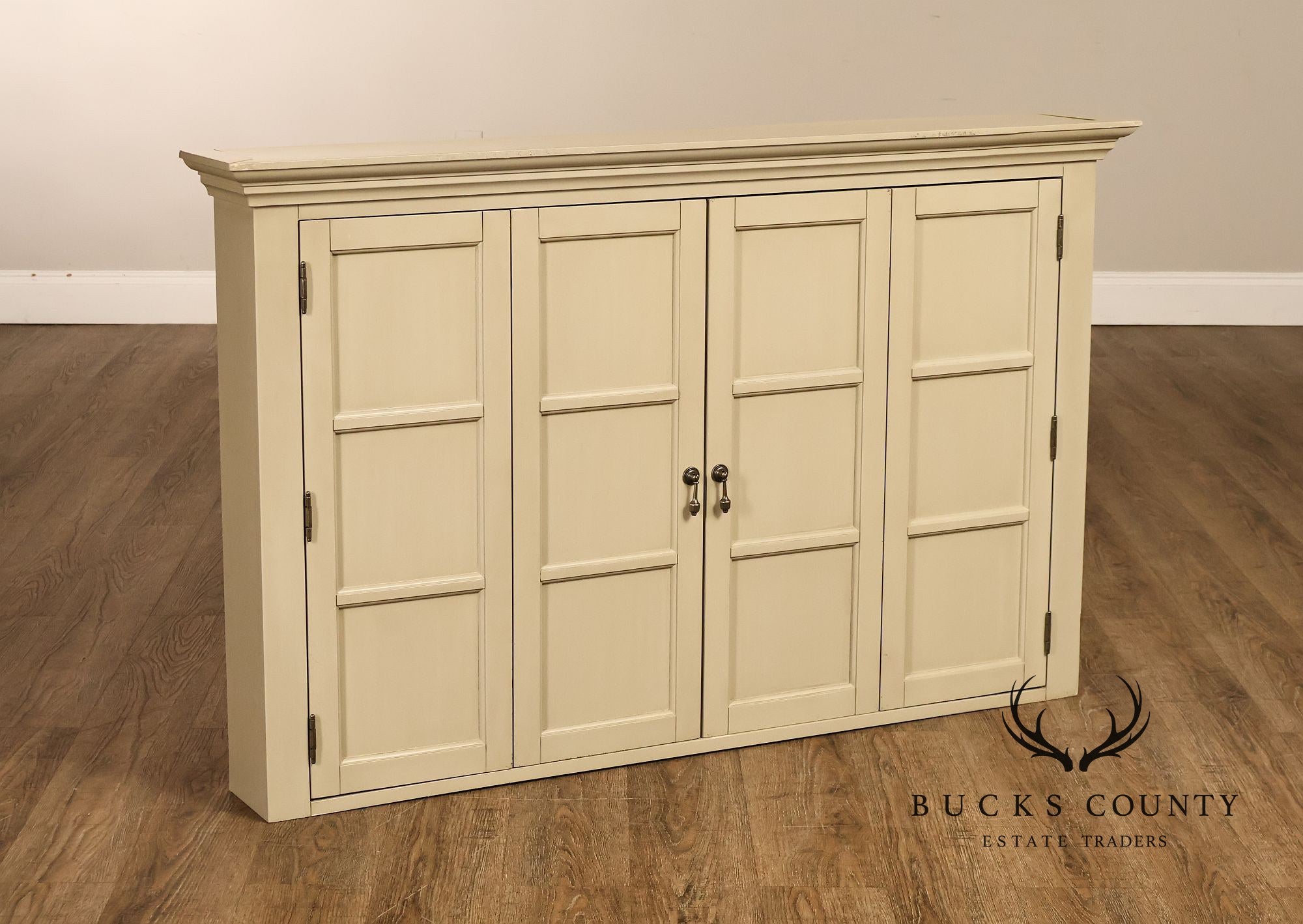 Vintage Ballard Designs Hughes Painted Media Console Cabinet