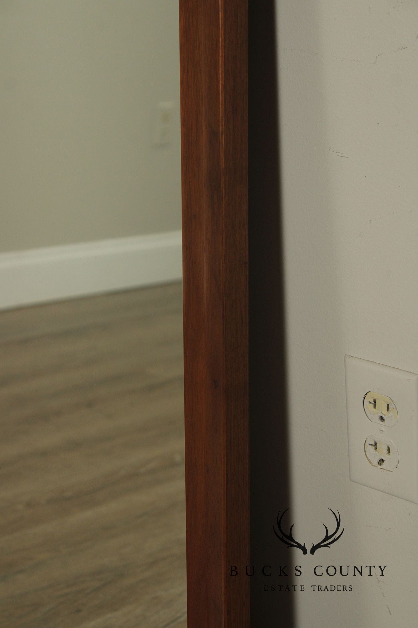 Mid Century Modern Brutalist Burl And Walnut Mirror