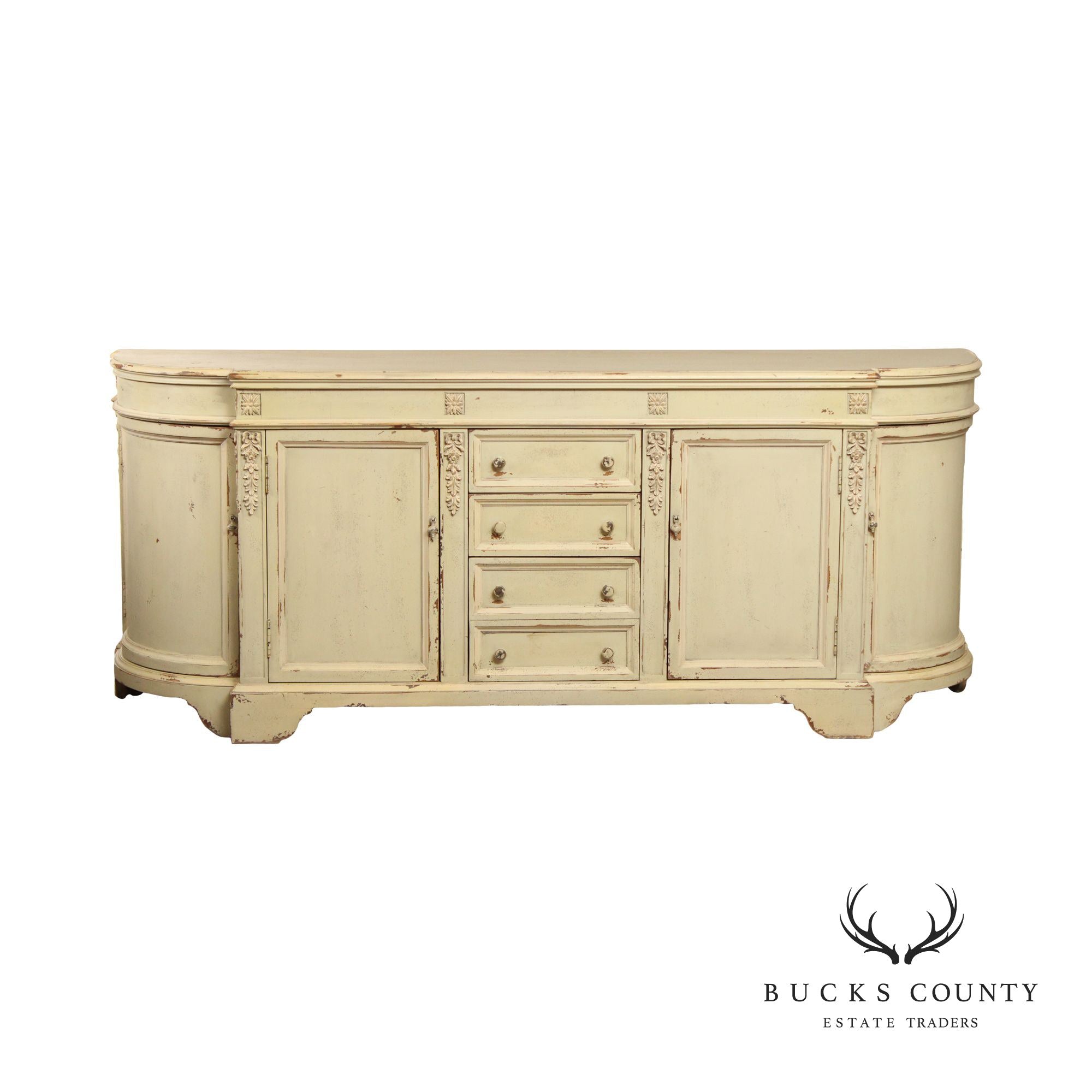 Habersham Plantation French Style Distress Painted 'Pompeii' Sideboard