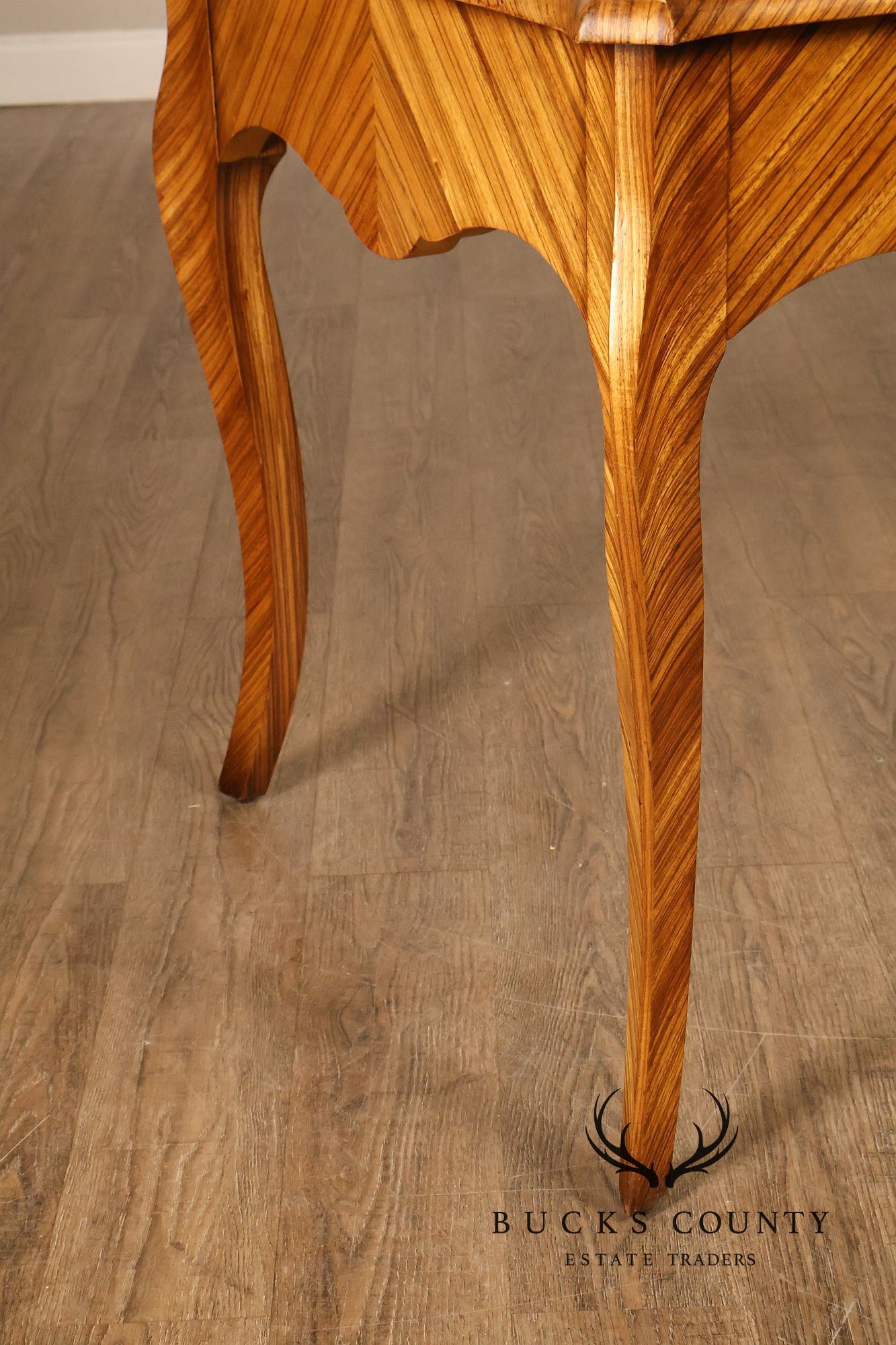 William Switzer Louis XV Zebrawood Bureau Plat Writing Desk