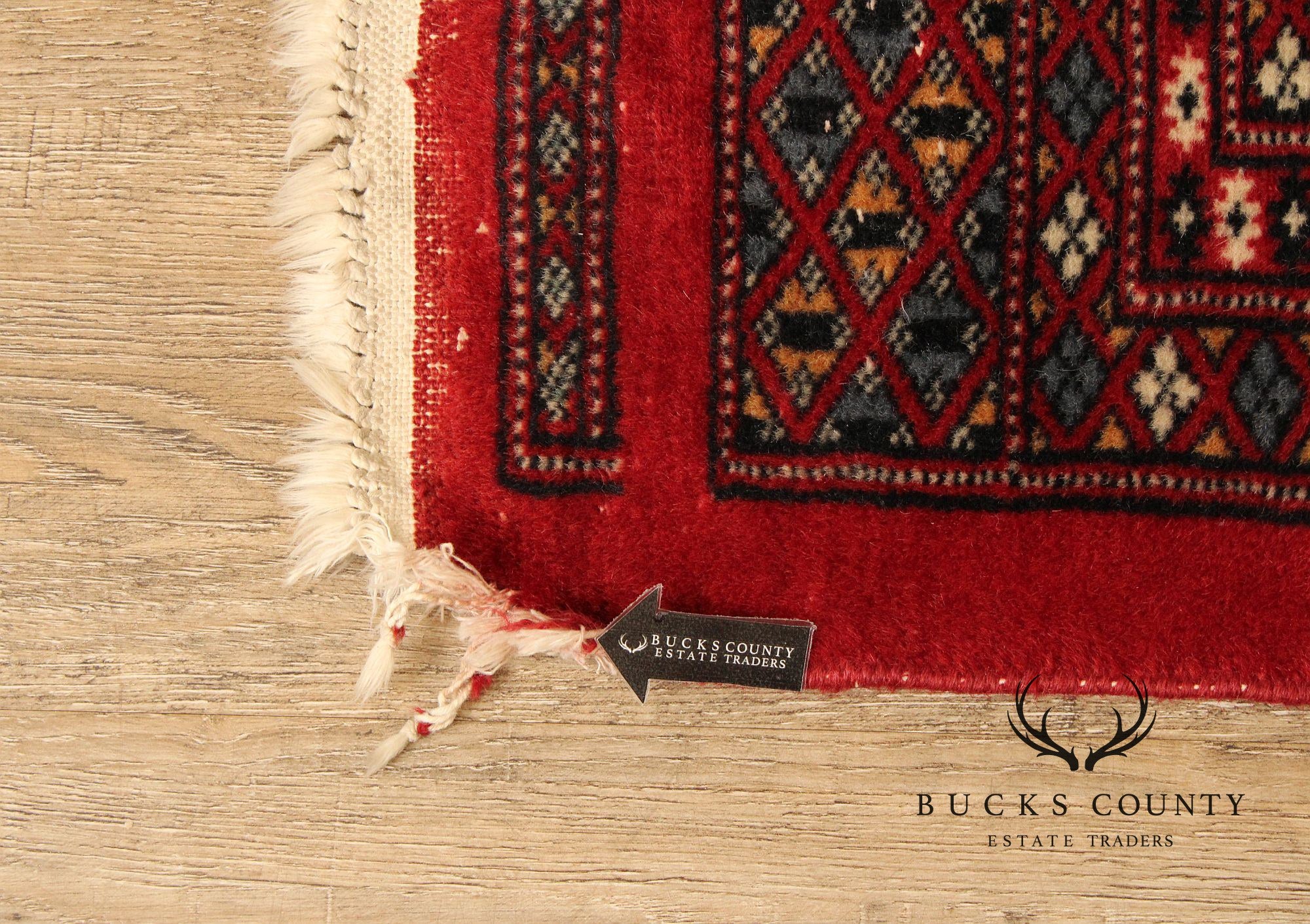 Persian Bokhara Style Red Wool Room Size Area Rug