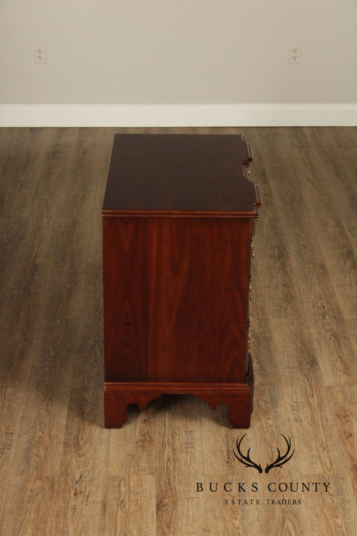 Stickley Chippendale Style Mahogany Blockfront Chest