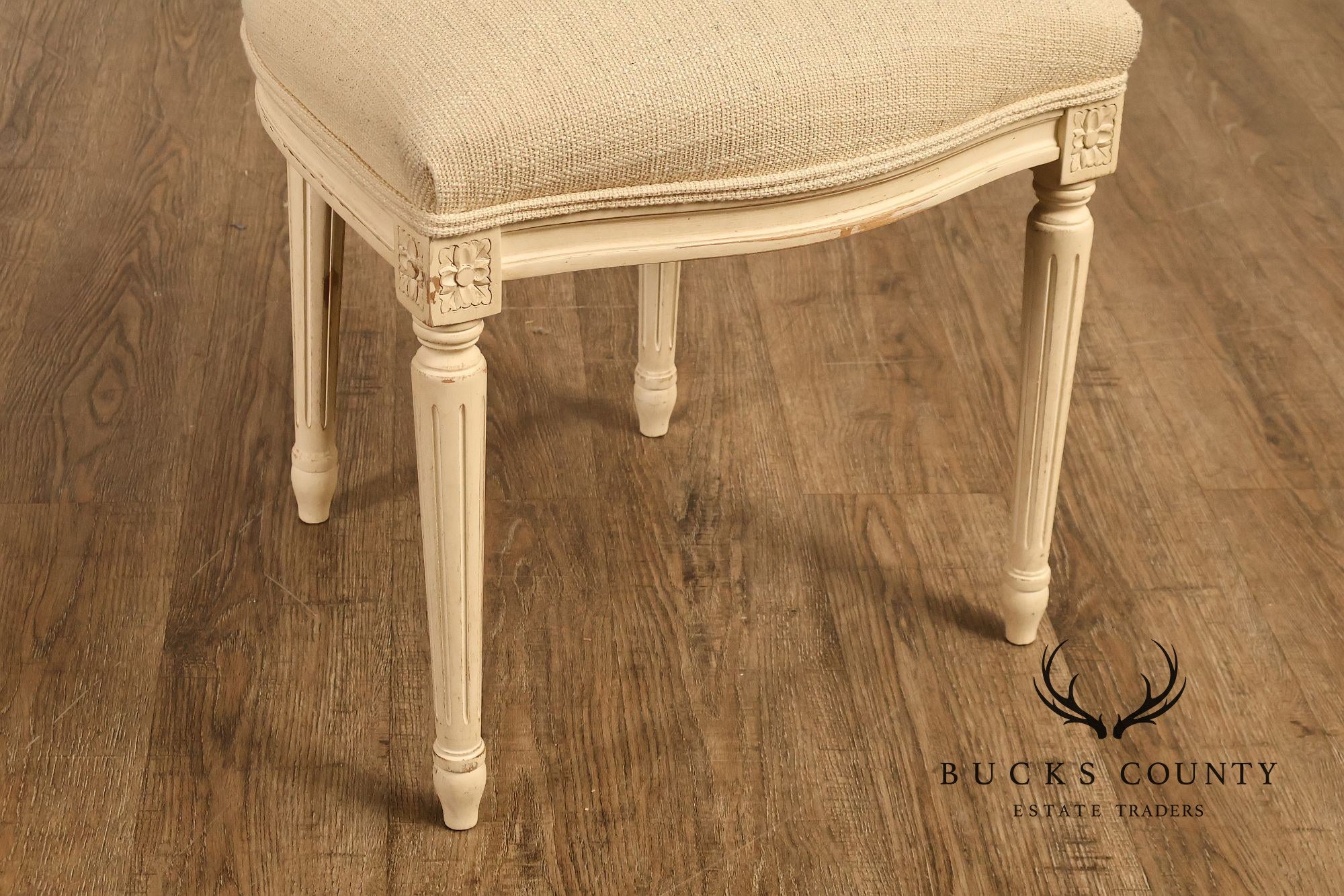 Century Furniture Set Of 8 Louis XVI Style Painted Dining Chairs