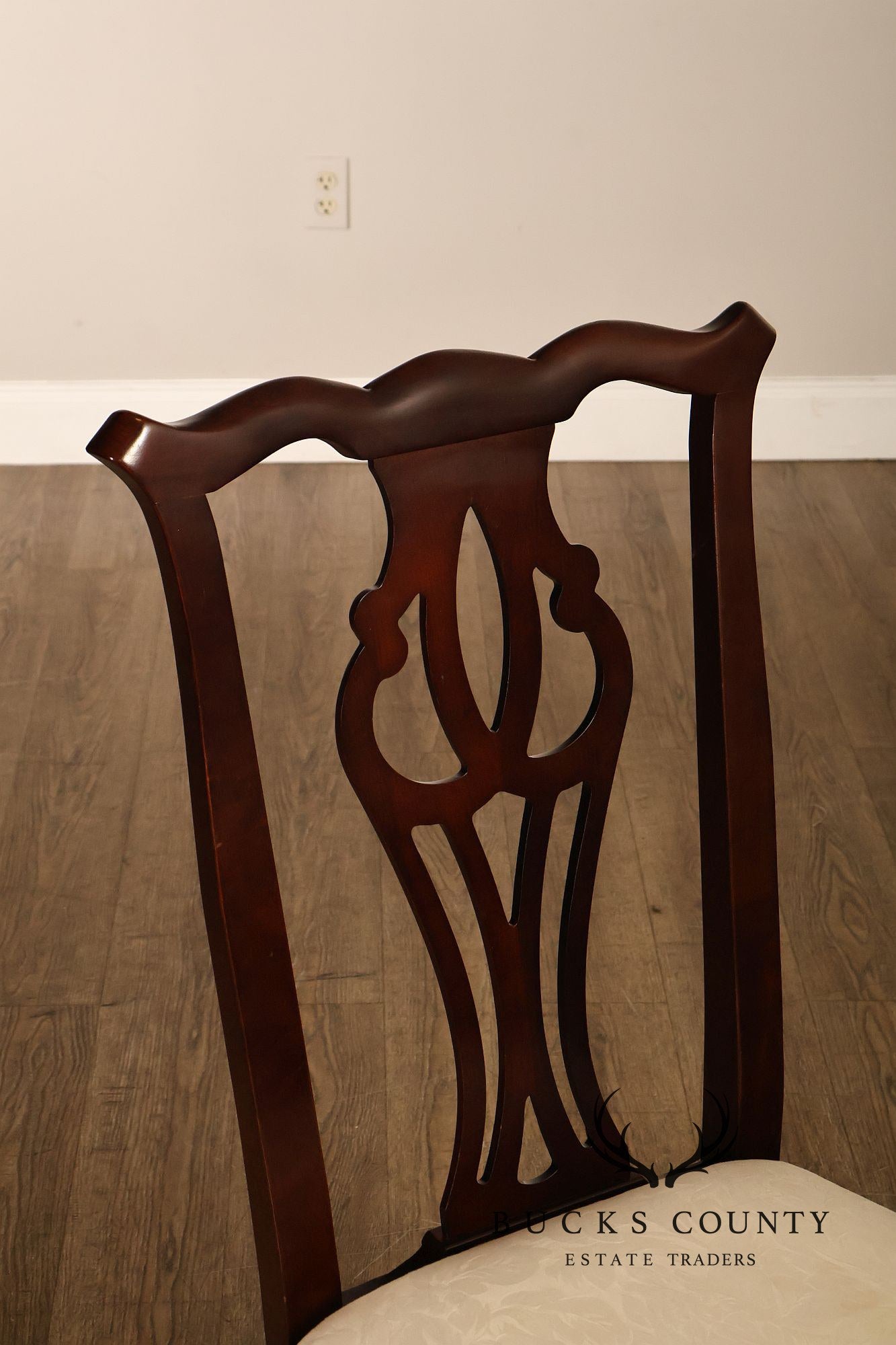 Thomasville Chippendale Style Mahogany Set Of Six Dining Chairs