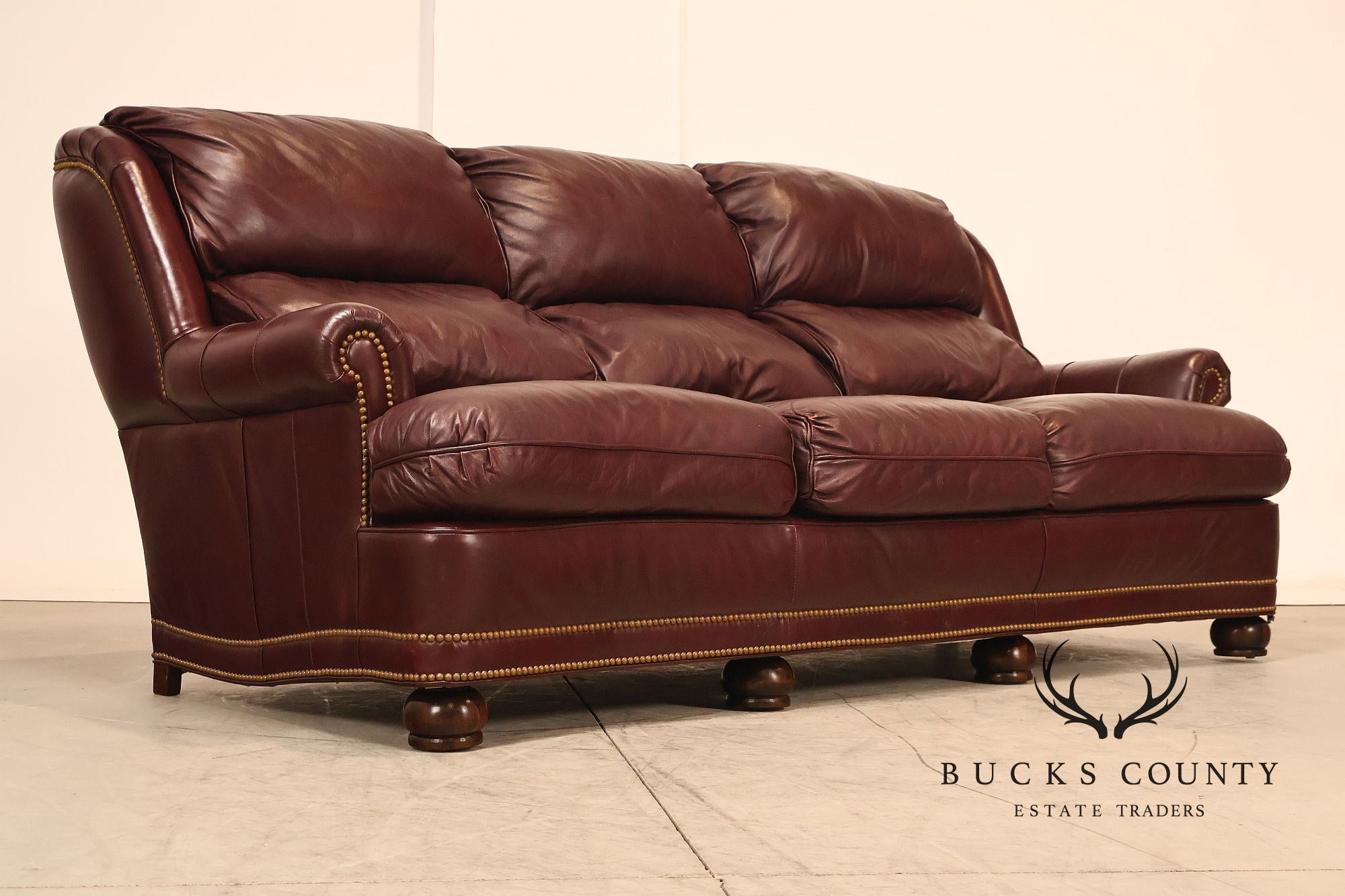 Hancock & Moore Austin High Back Leather Sofa