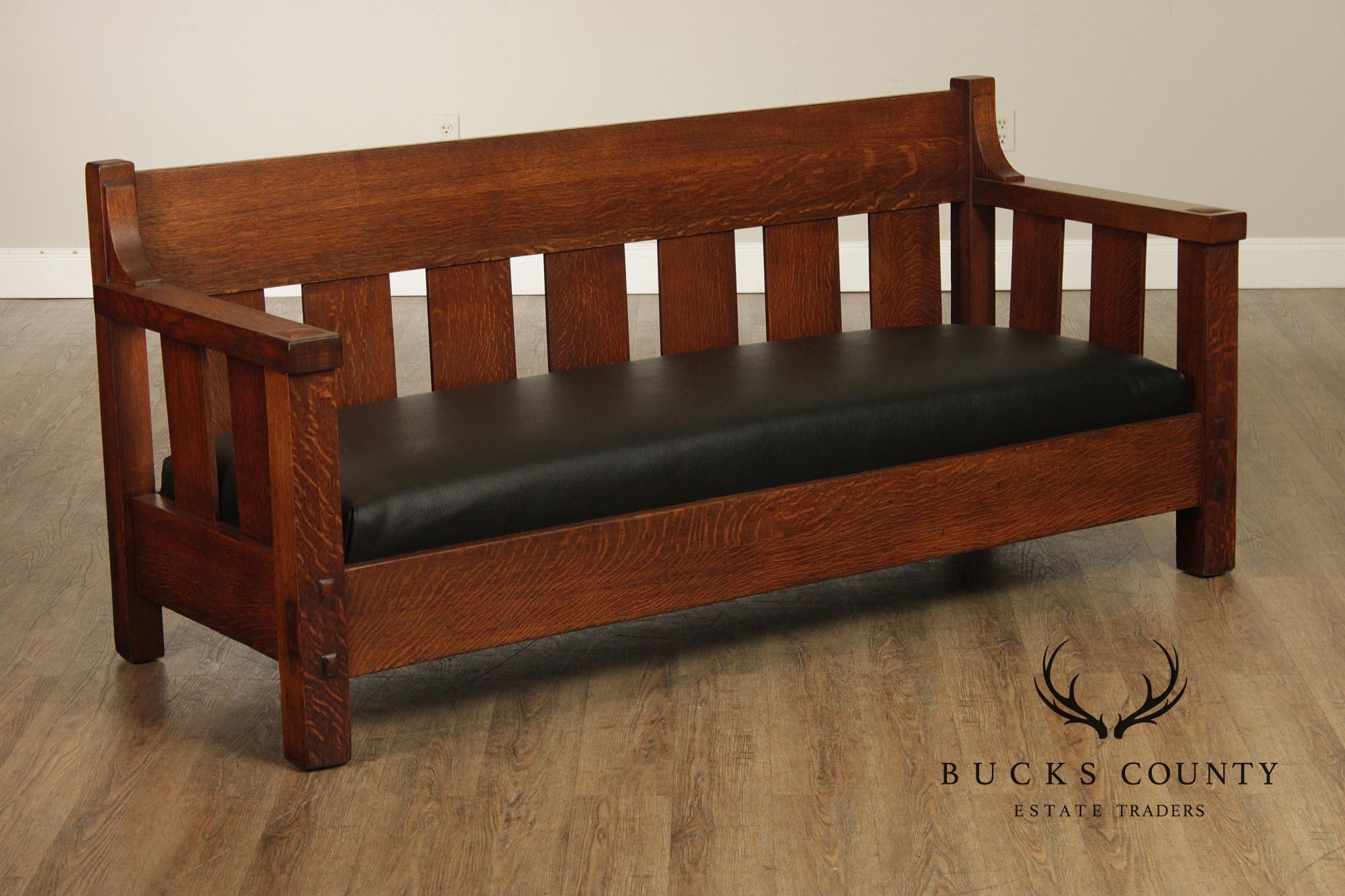 Lifetime Furniture Antique Mission Oak Sofa Settle
