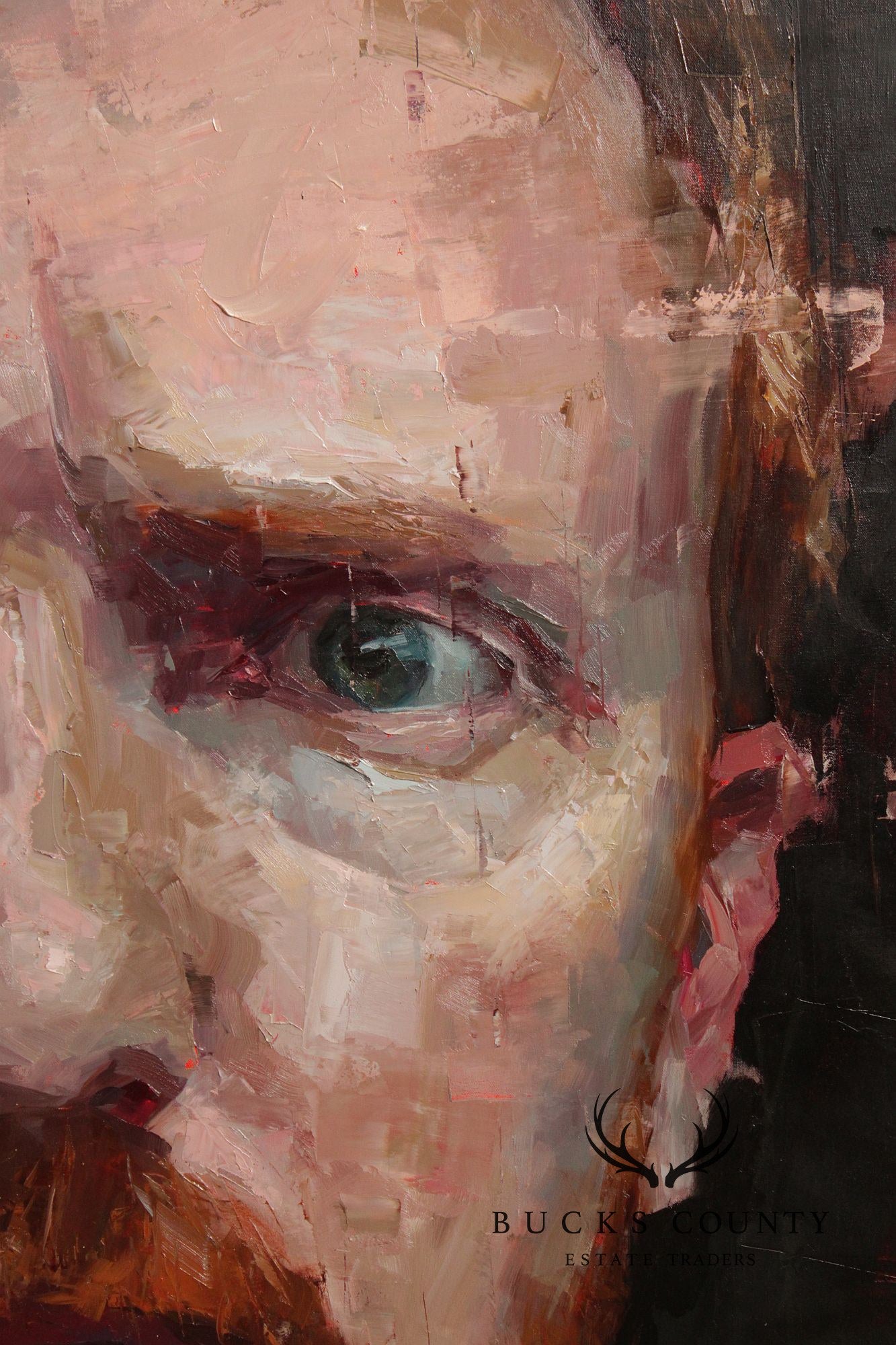 Aron Belka Oil on Canvas, 'Self Portrait'