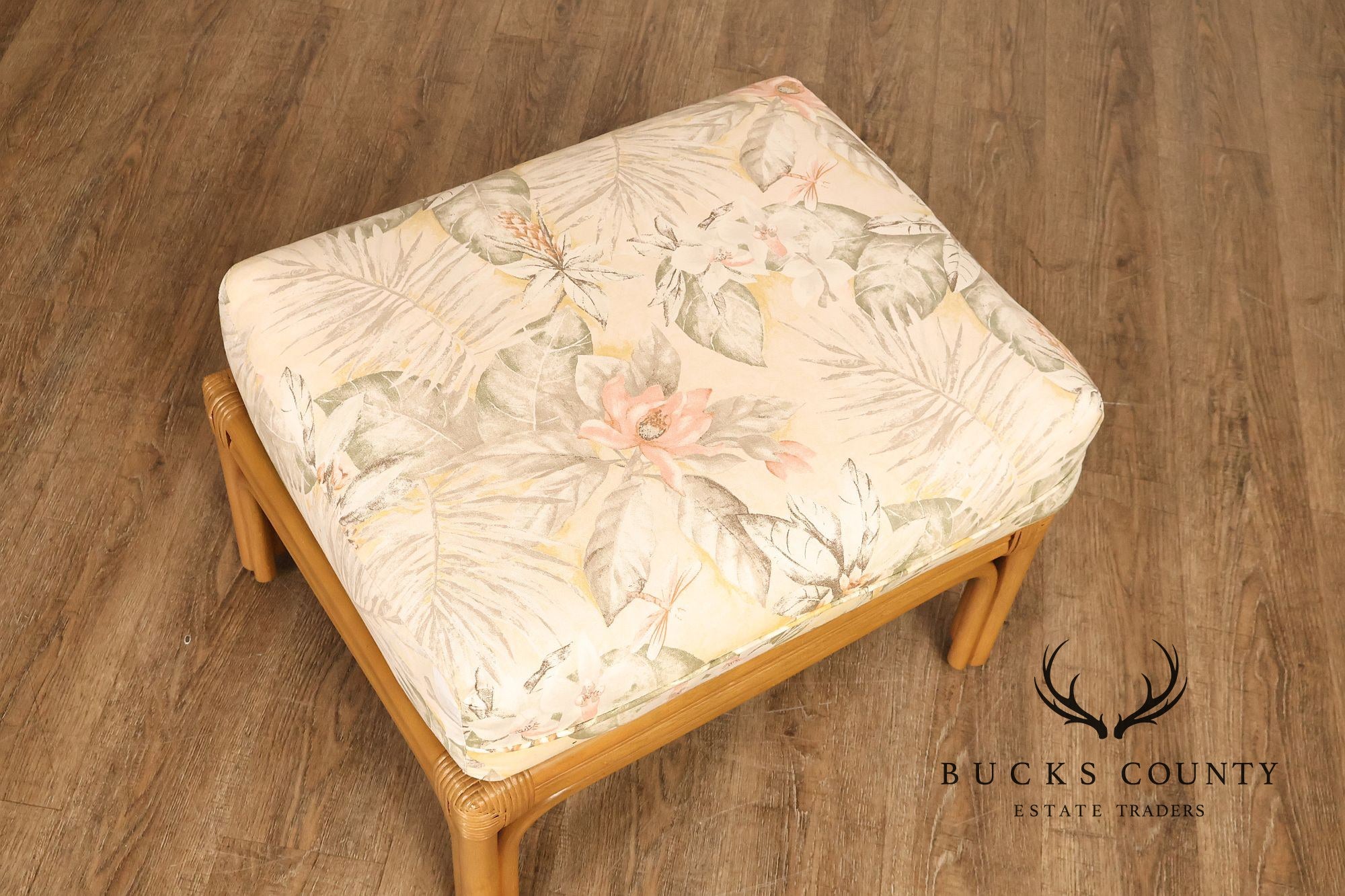 Laneventure Tradewinds Rattan Armchair and Ottoman