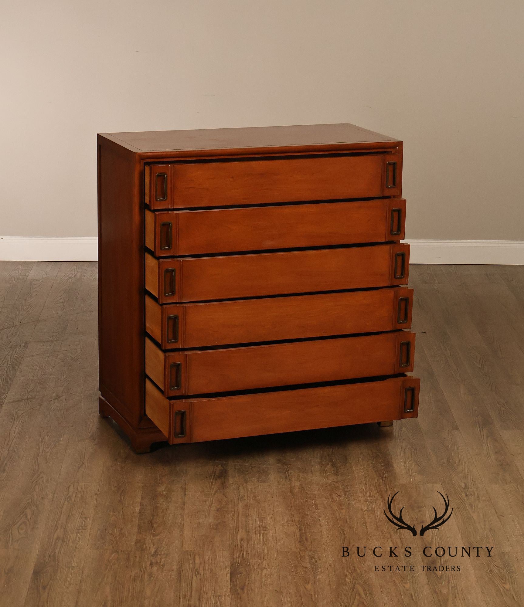 Red Lion Company Mid Century Modern Six Drawer High Chest