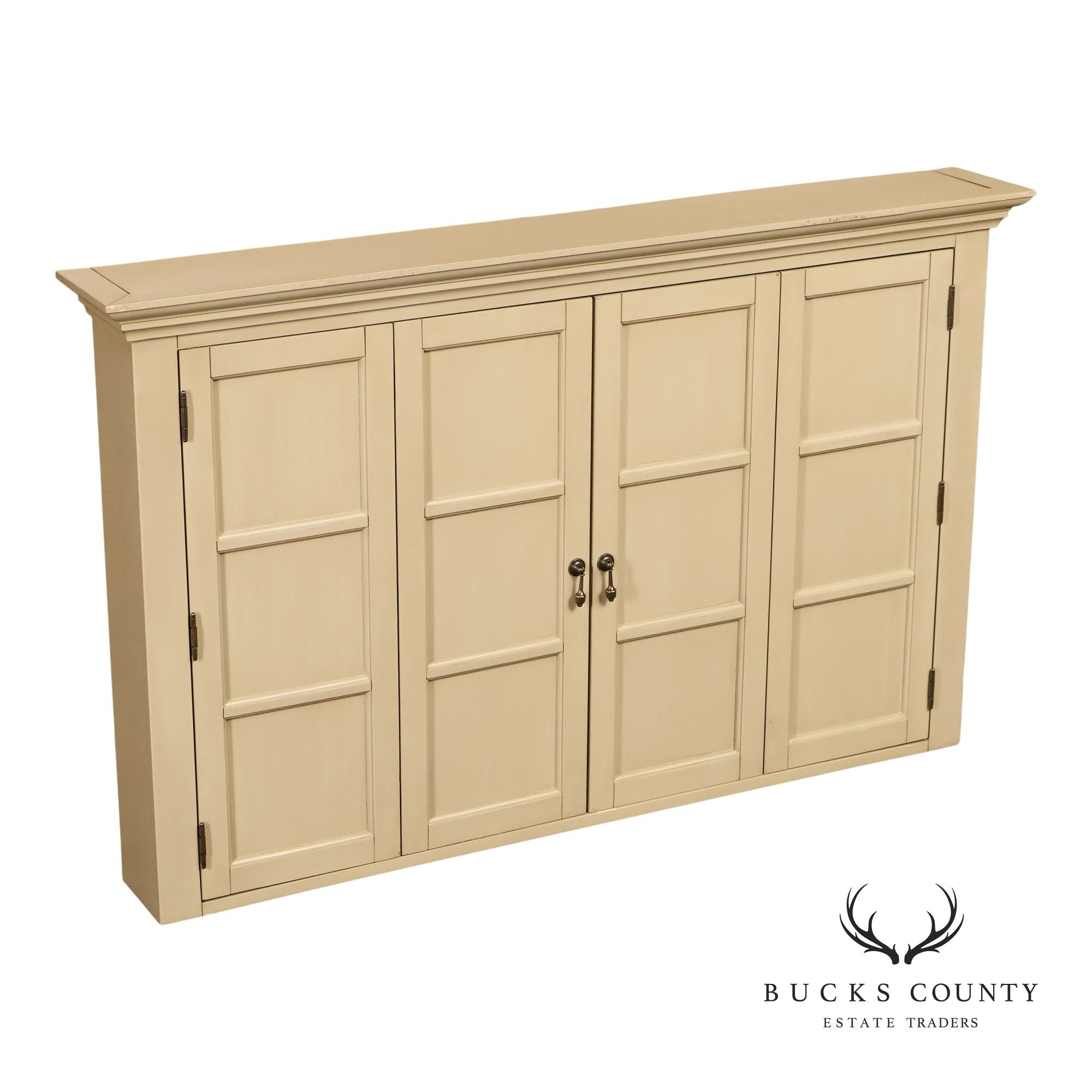 Vintage Ballard Designs Hughes Painted Media Console Cabinet