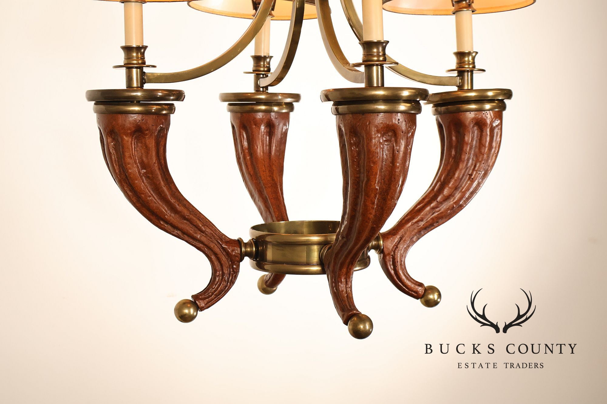 Chapman Horn Four Light Chandelier