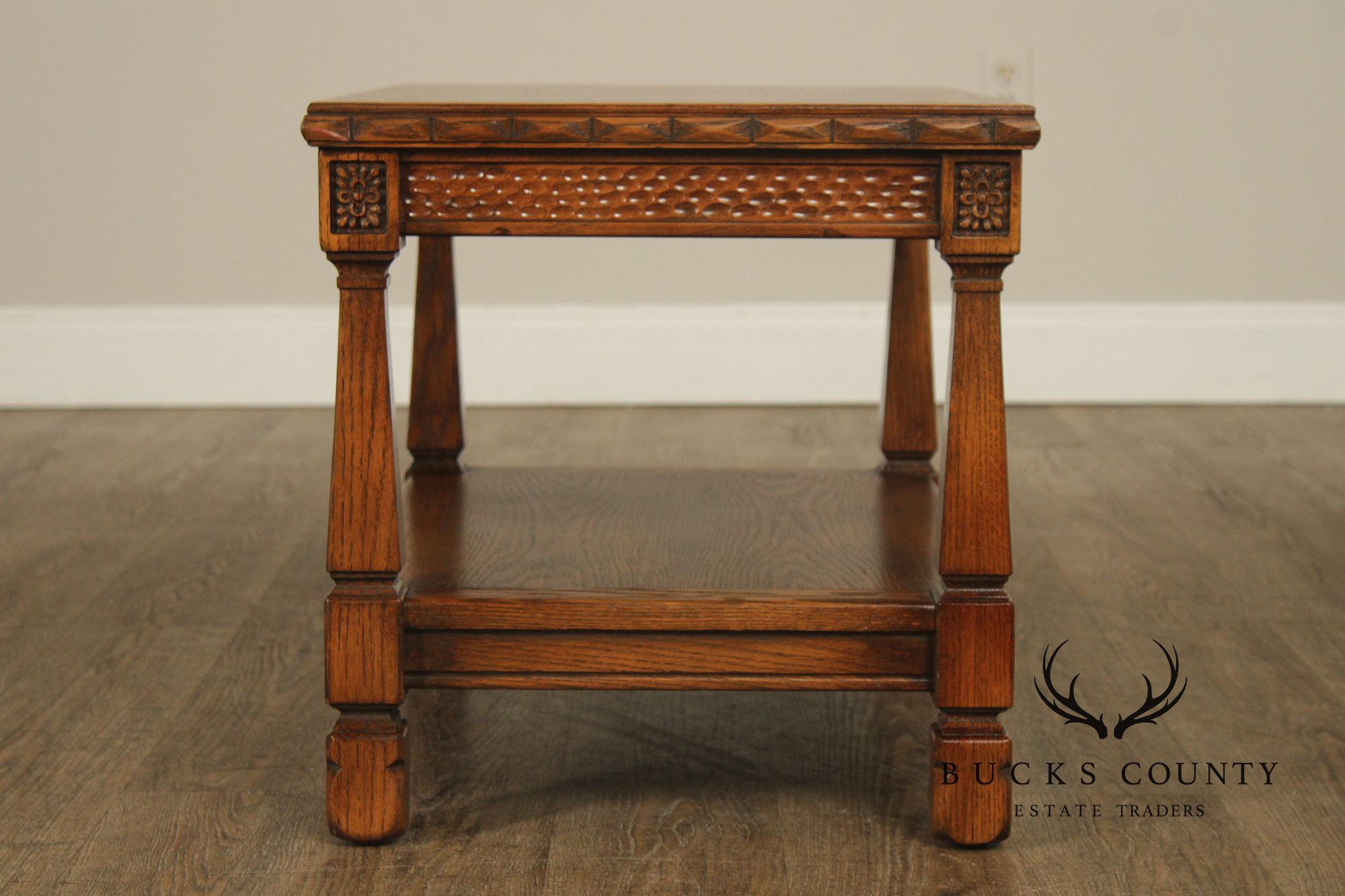 Romweber Viking Oak Two-Tier End Table