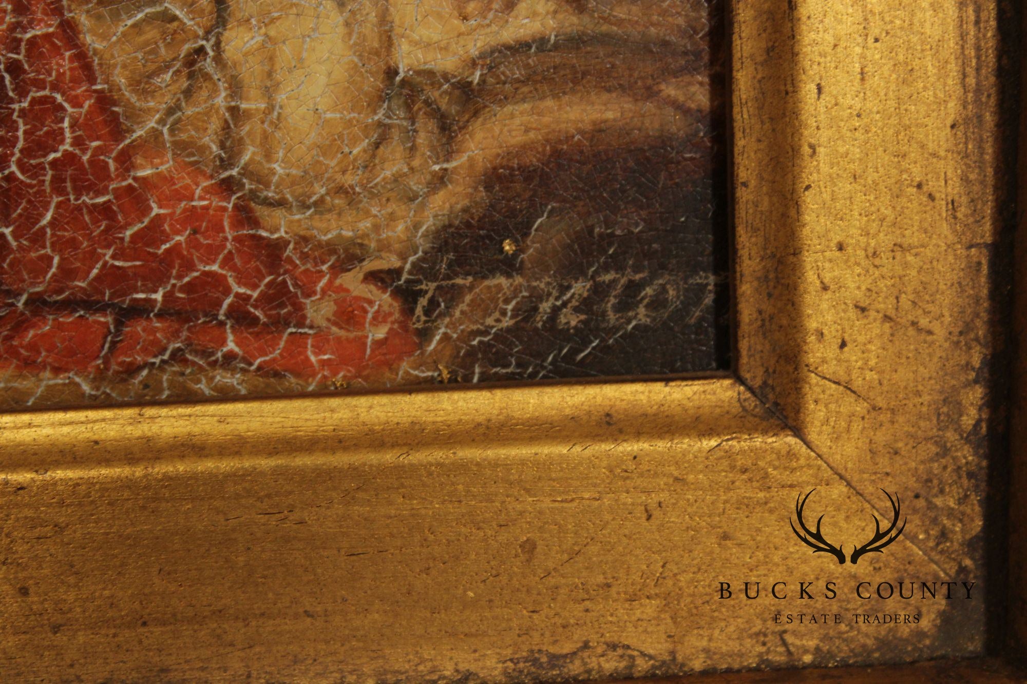 Renaissance Style Framed Painting, Venus & Cherubs