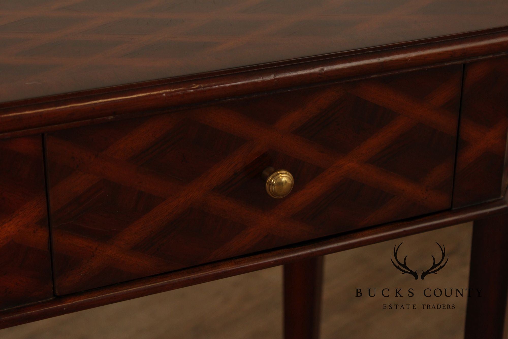 Maitland Smith One-Drawer Parquetry Side Table