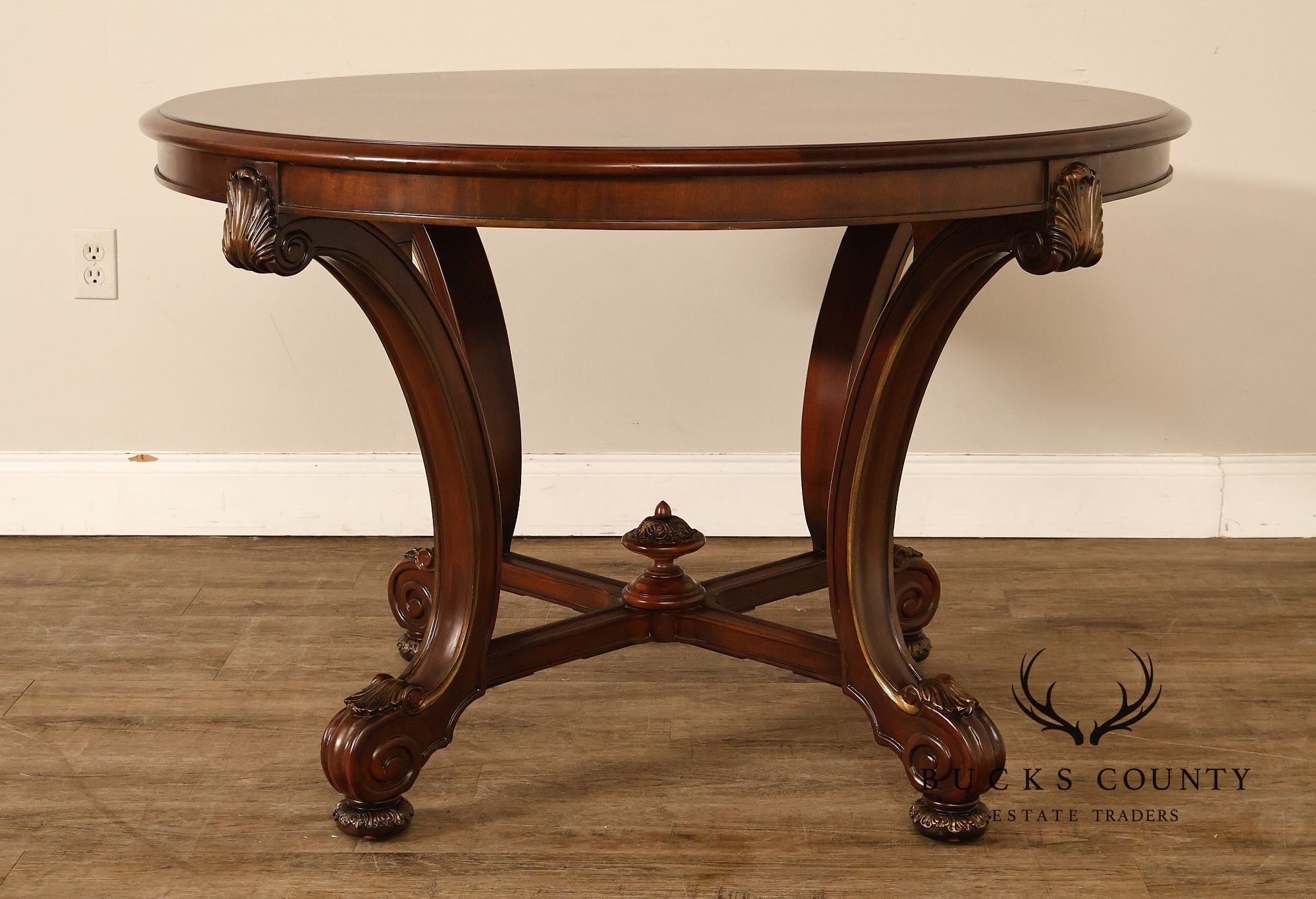 Drexel Heritage 48 Inch Round Starburst Center Table