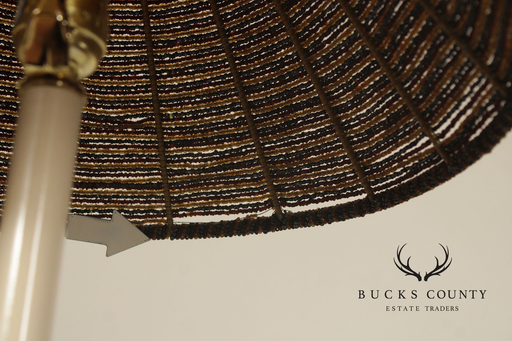 Vintage Bronze Acanthus Leaf Candlestick Table Lamp