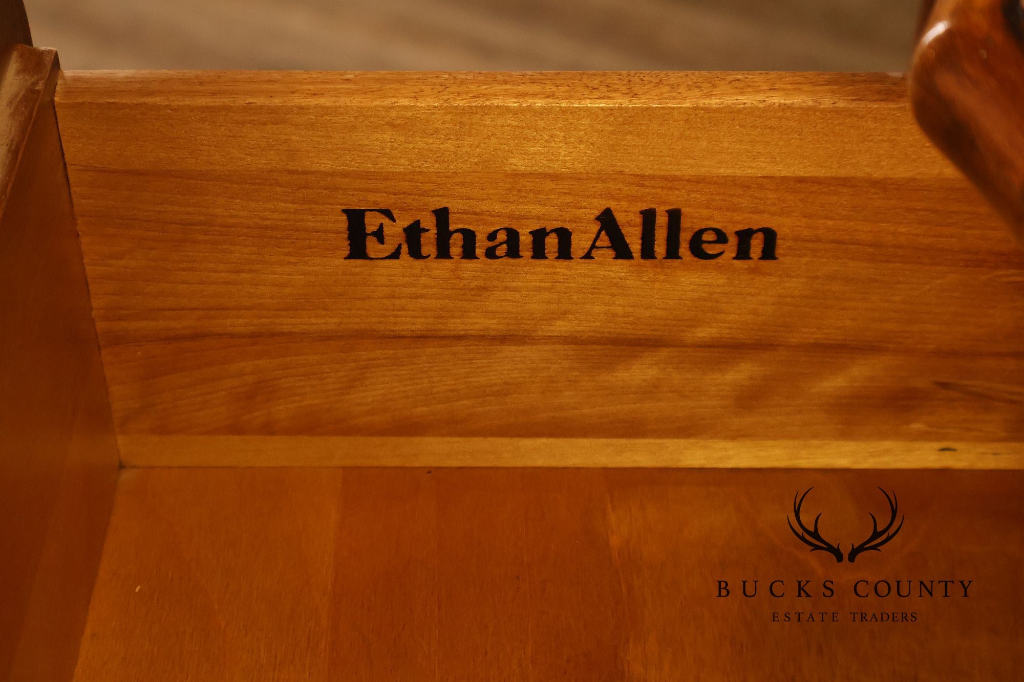 Ethan Allen Country French Maple And Birchwood Six Drawer High Chest