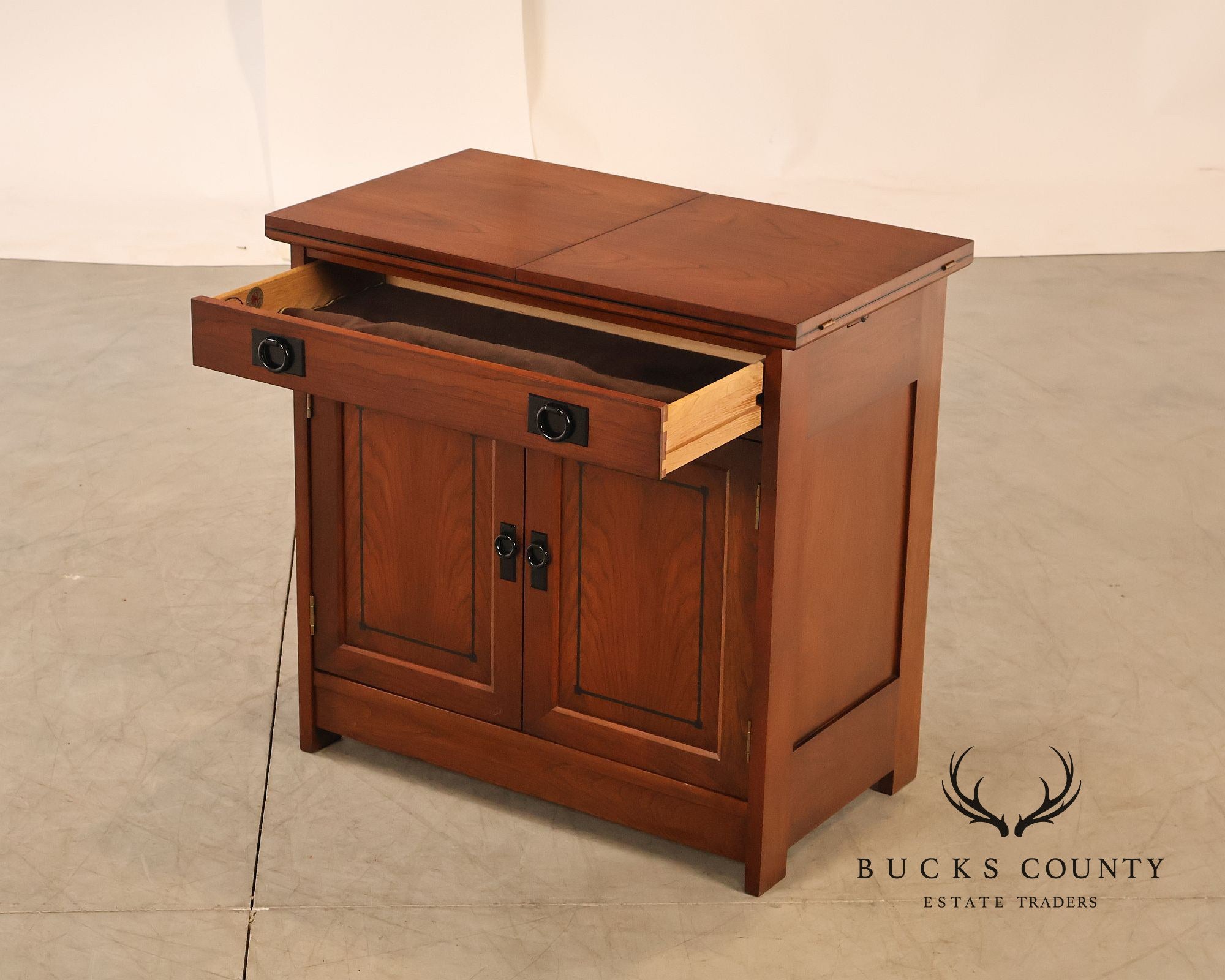 Stickley 21st Century Collection Cherry Mobile Server