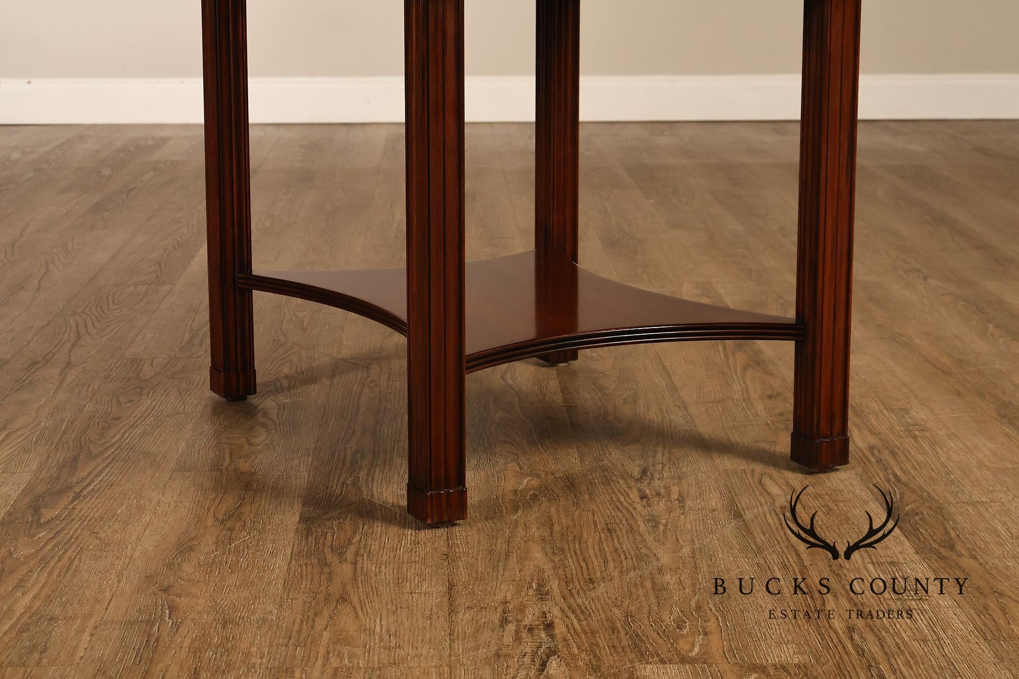 Henkel Harris Georgian Style Pair of Mahogany Side Tables