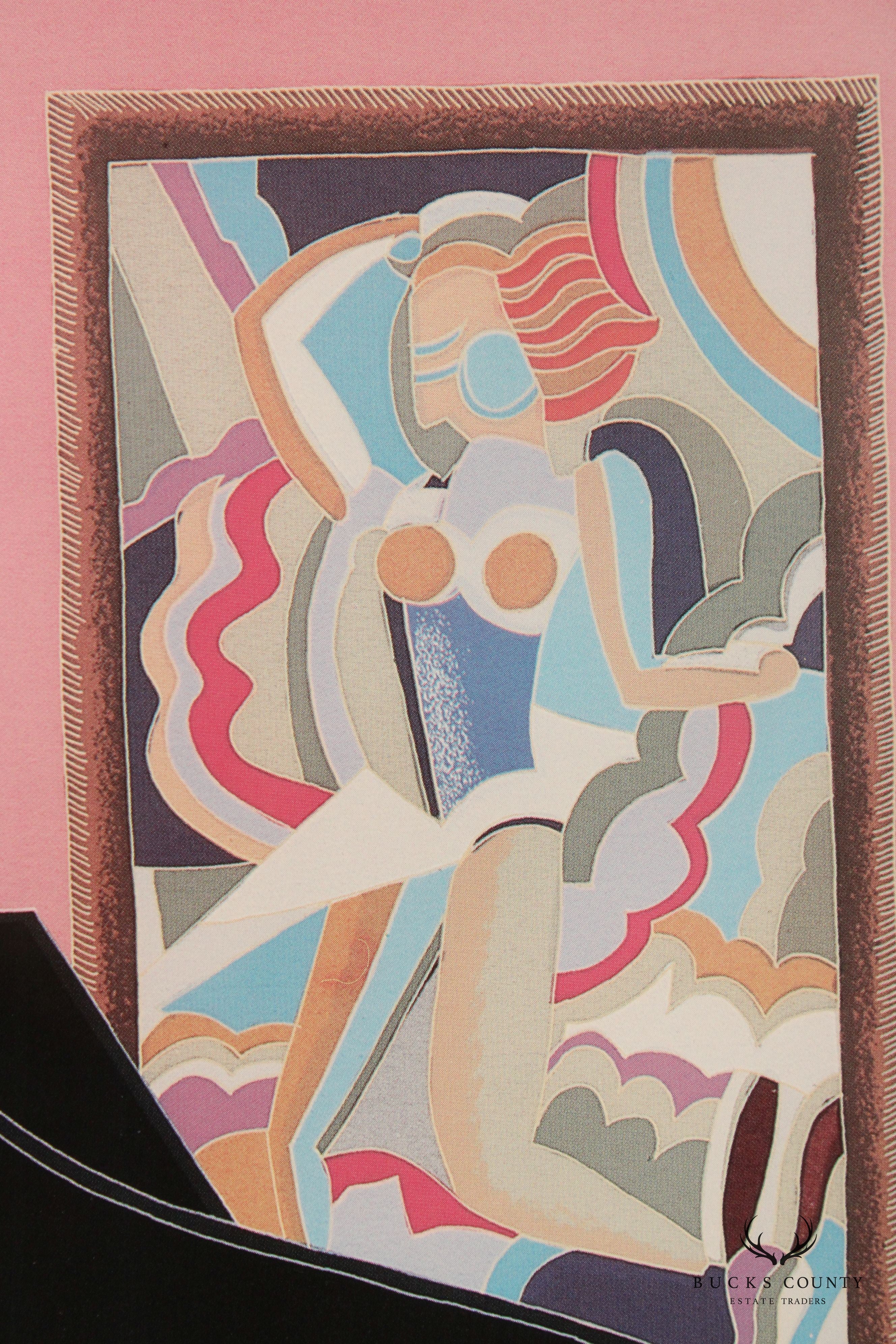 Thomas McKnight 1986 'Coconut Grove' Print, Custom Framed