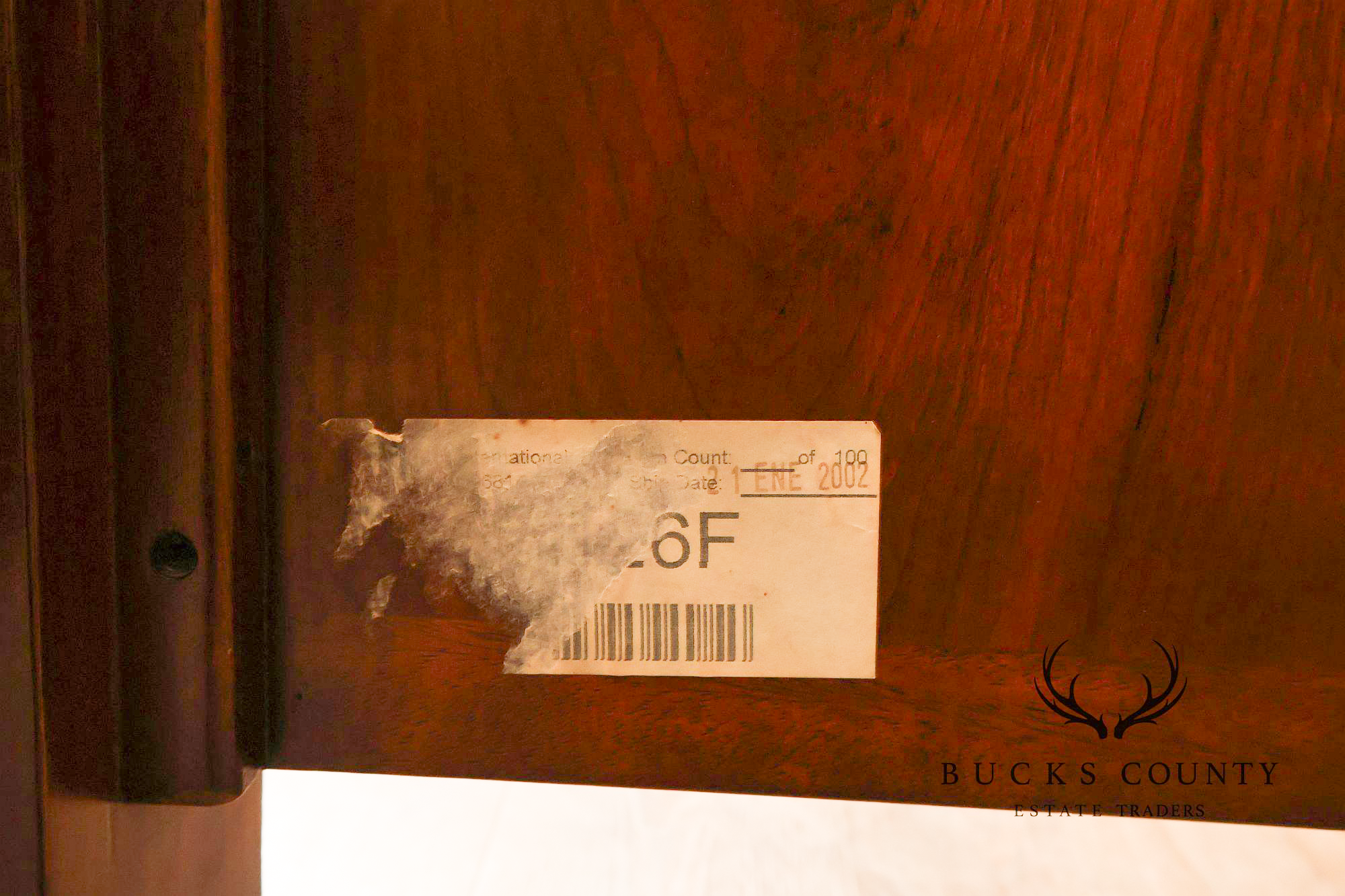 Baroque Style King Size Mahogany High Back Carved Bed Frame